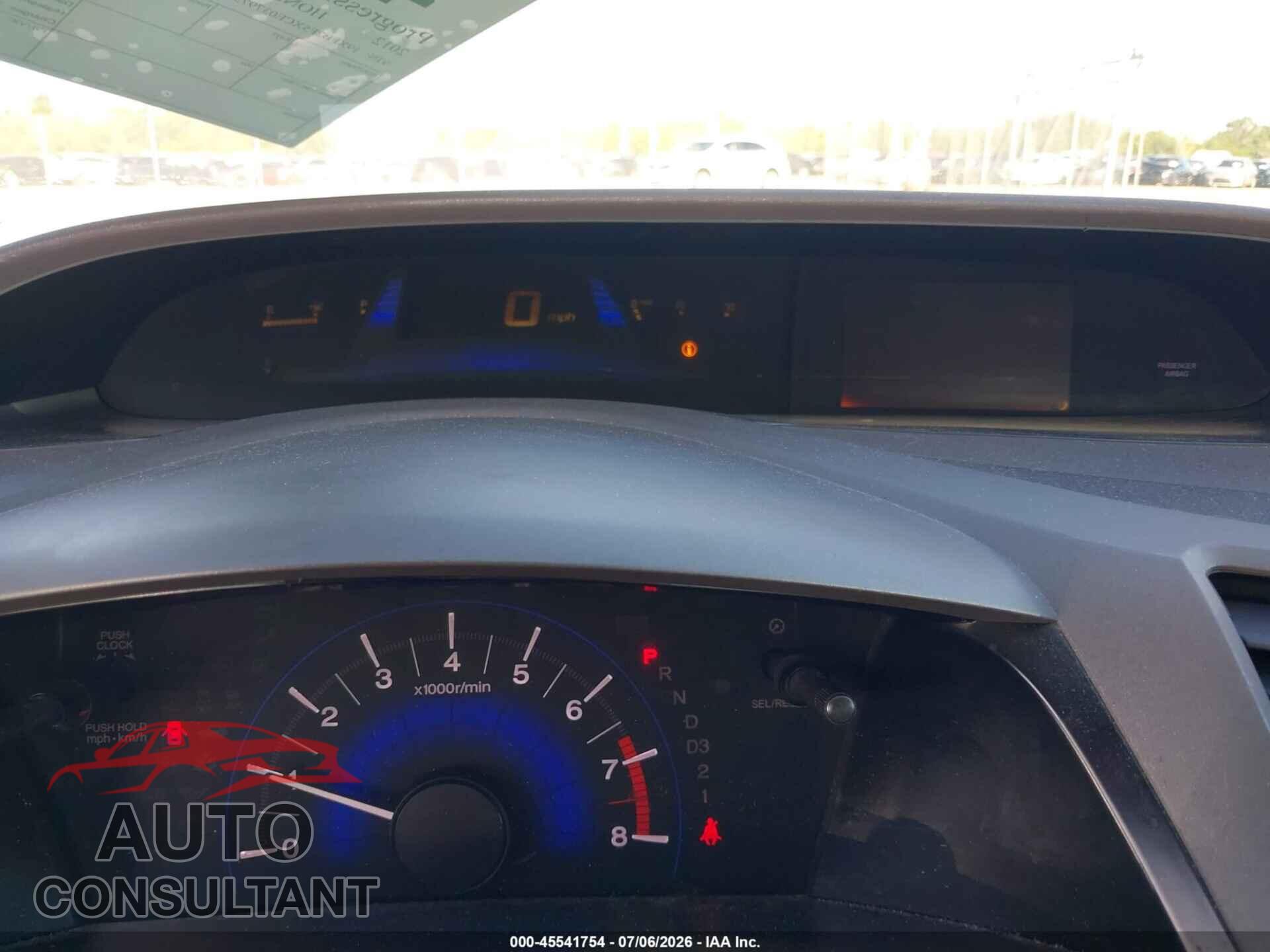 HONDA CIVIC 2012 - 19XFB2F5XCE037975