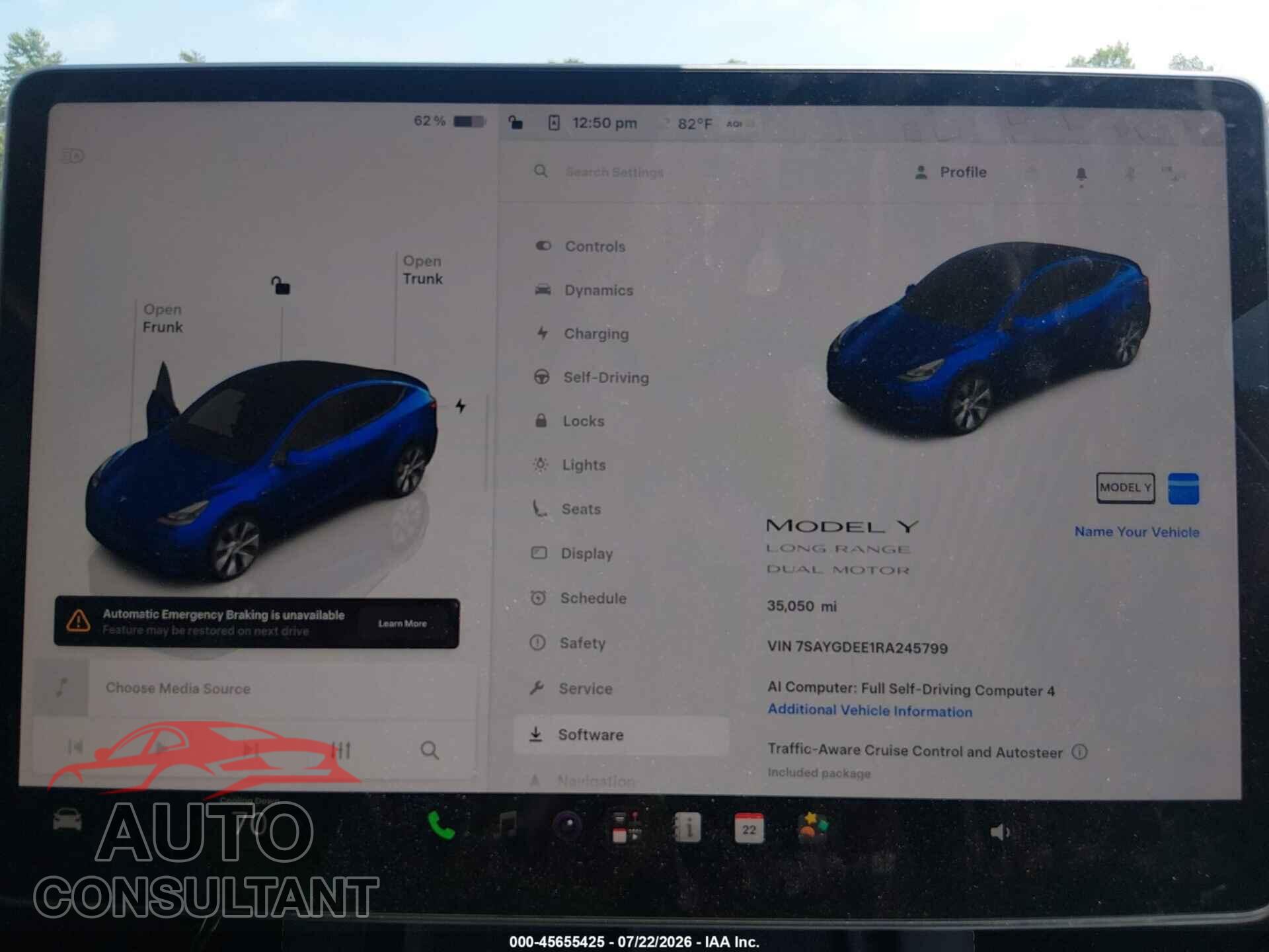 TESLA MODEL Y 2024 - 7SAYGDEE1RA245799