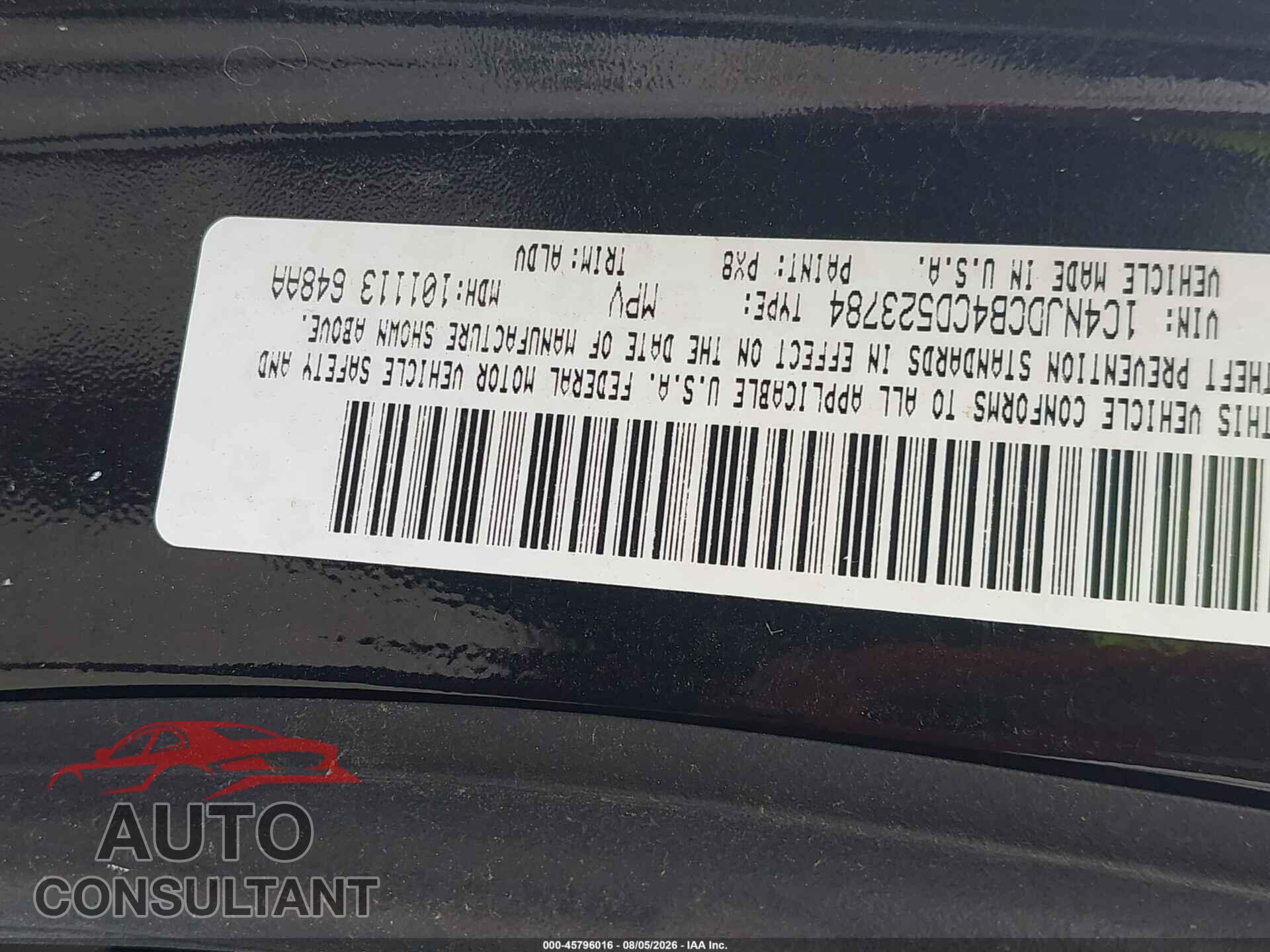 JEEP COMPASS 2012 - 1C4NJDCB4CD523784