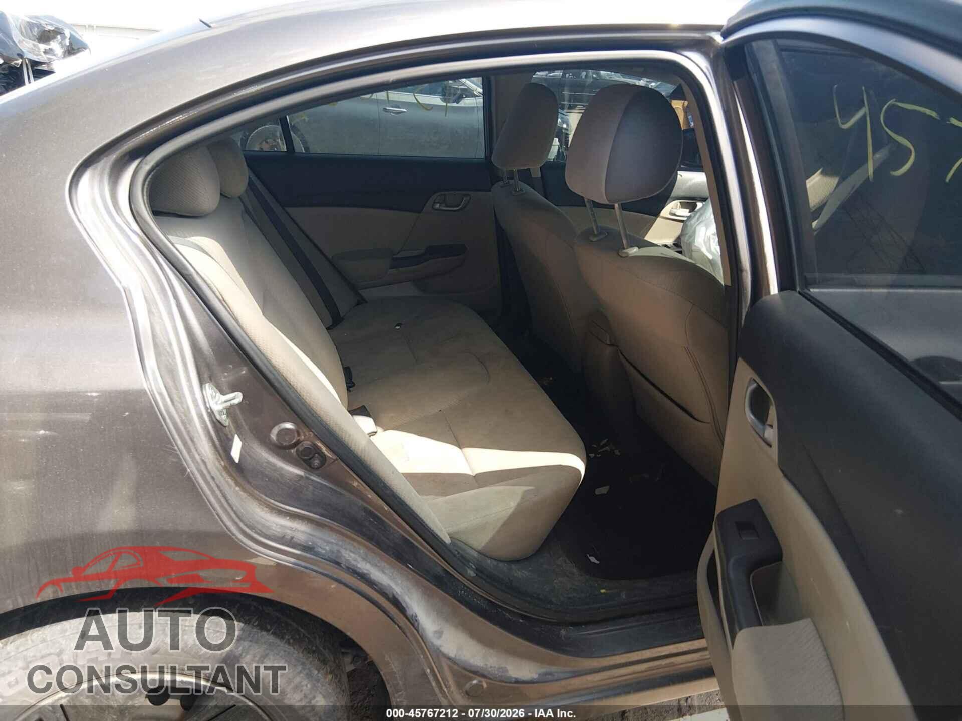 HONDA CIVIC 2013 - 19XFB2F5XDE026962