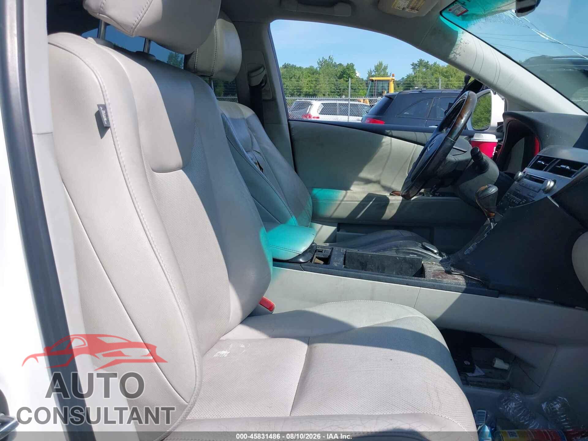 LEXUS RX 350 2012 - 2T2BK1BA9CC148958
