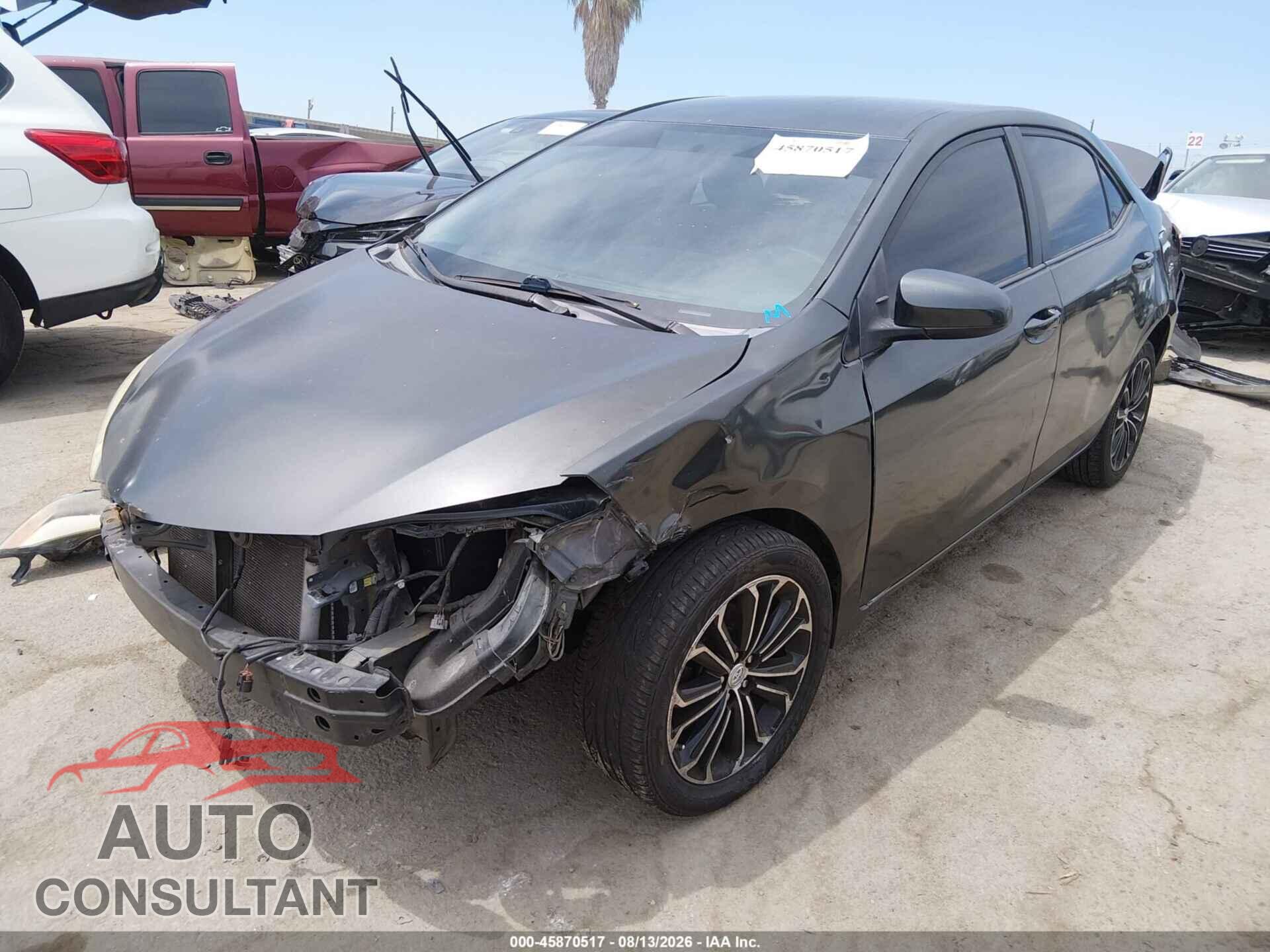 TOYOTA COROLLA 2016 - 5YFBURHE6GP522858