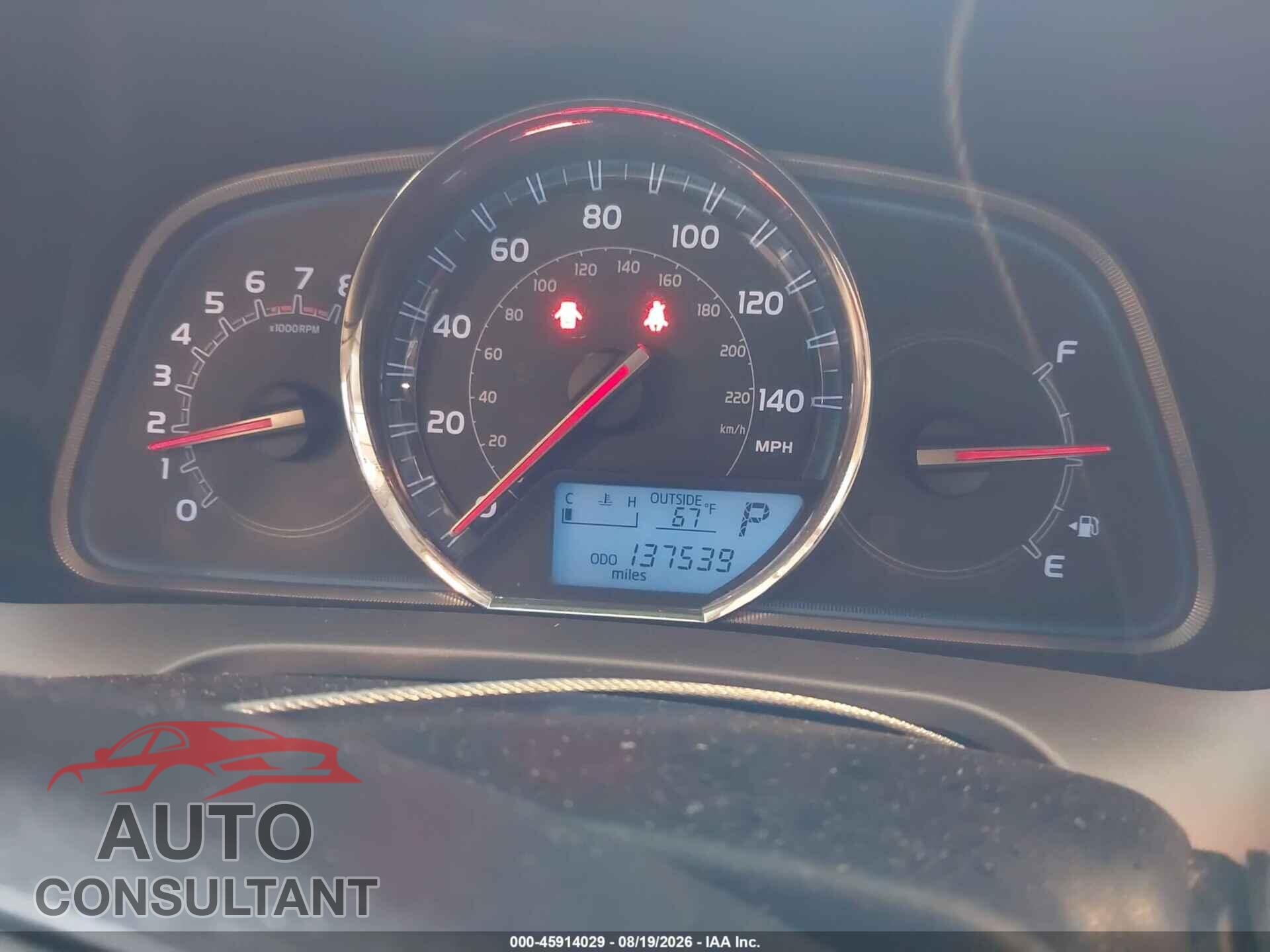 TOYOTA RAV4 2013 - 2T3DFREV8DW097331