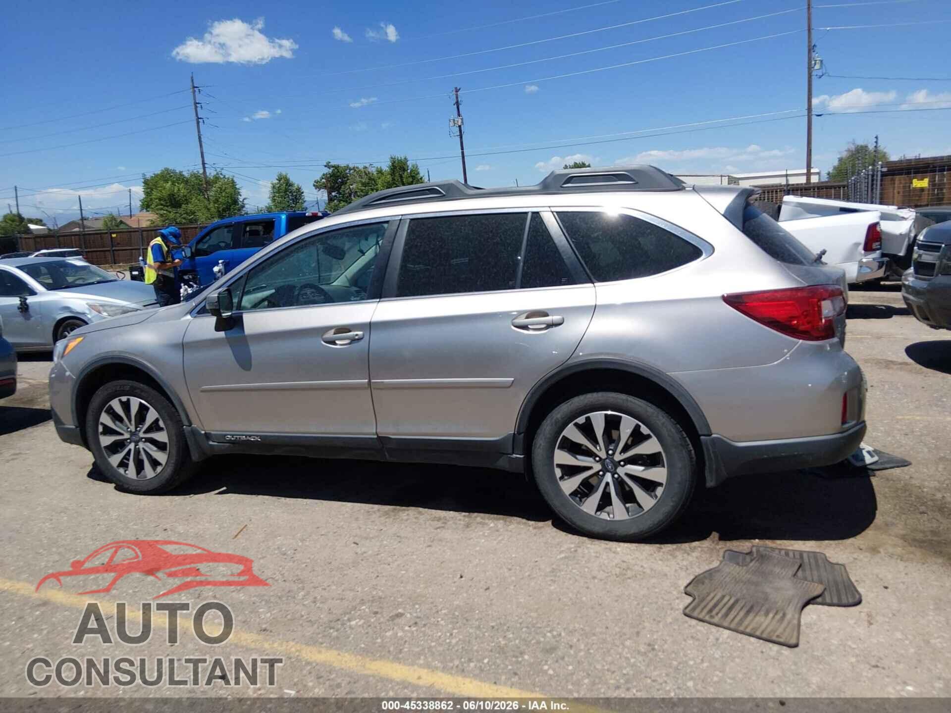 SUBARU OUTBACK 2016 - 4S4BSBJC1G3236622