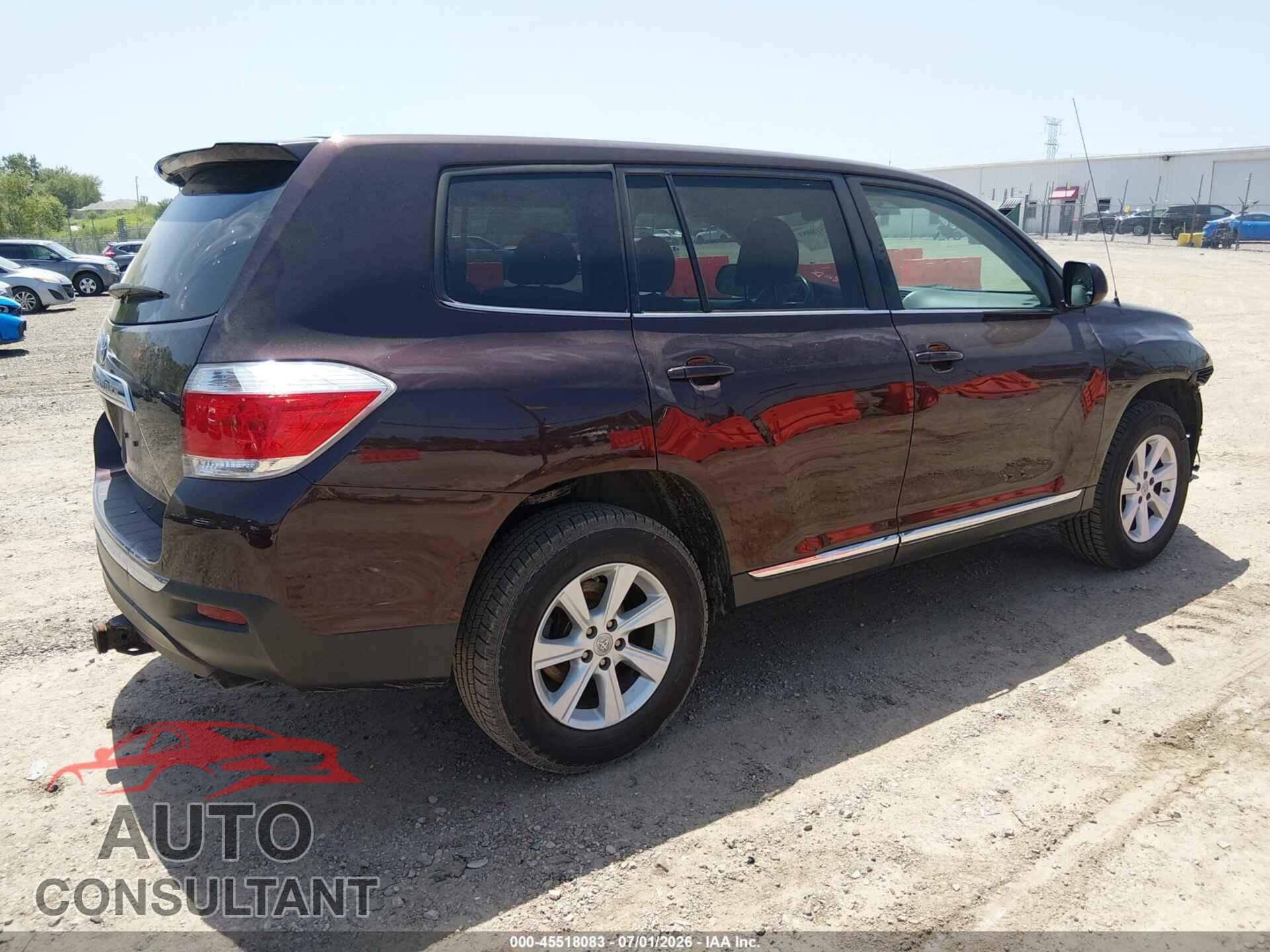 TOYOTA HIGHLANDER 2011 - 5TDZK3EH4BS030538