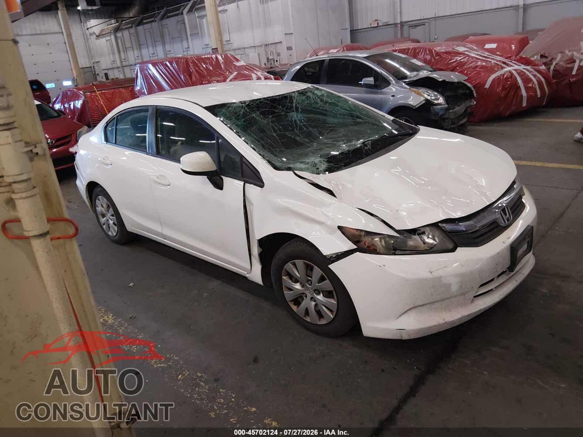 HONDA CIVIC 2012 - 19XFB2E50CE057797