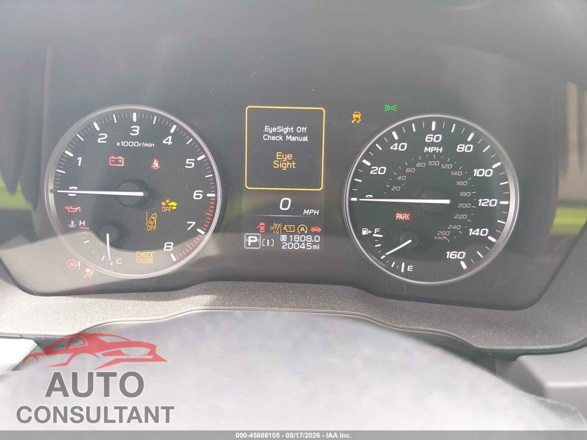 SUBARU CROSSTREK 2025 - JF2GUHDC8S8237377