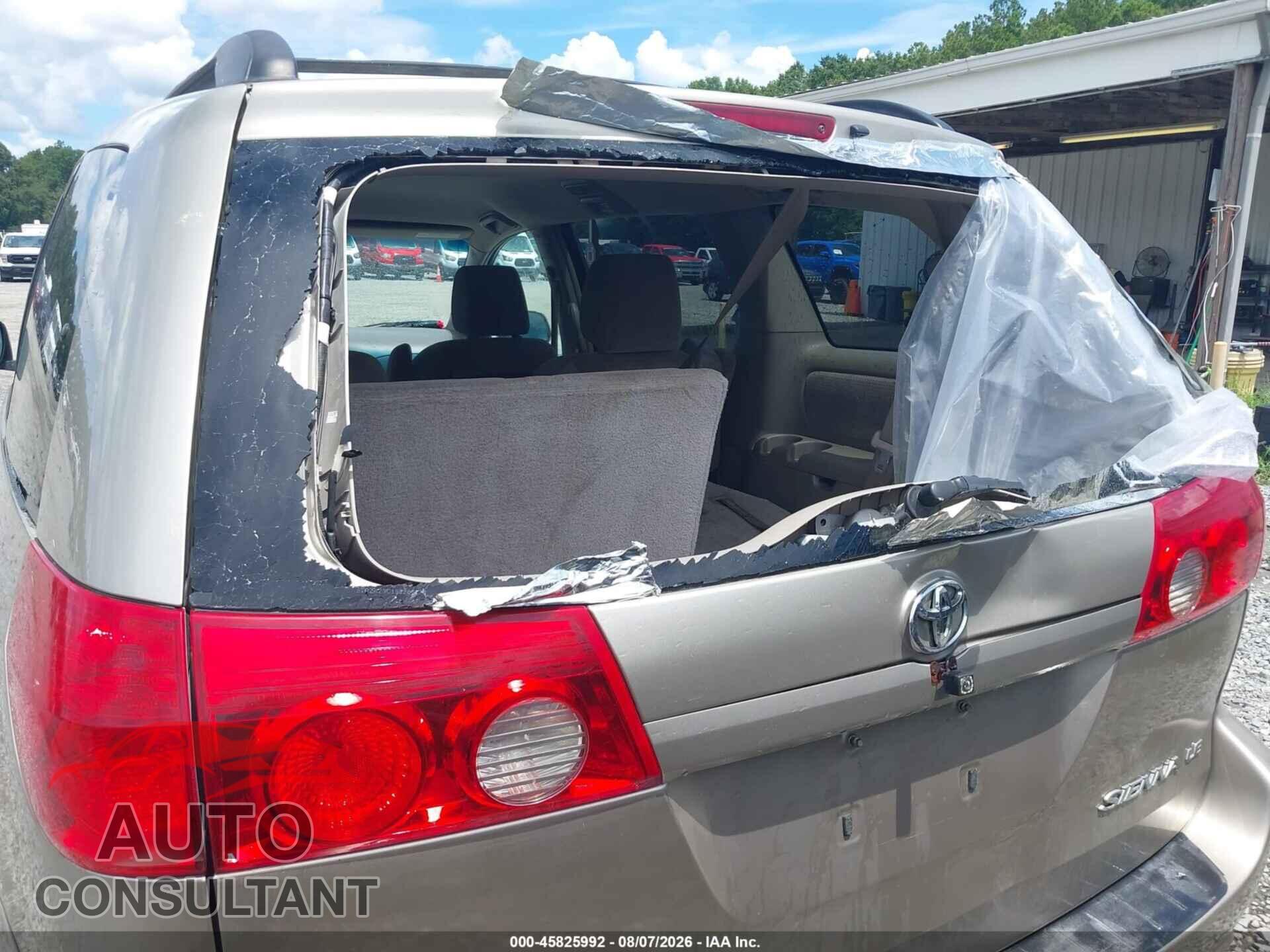 TOYOTA SIENNA 2009 - 5TDZK23C19S266138