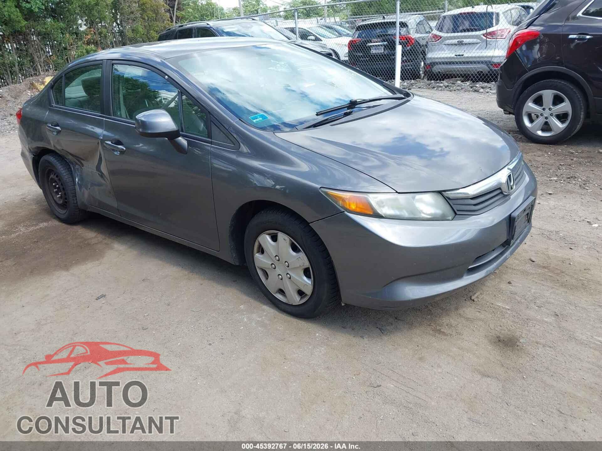 HONDA CIVIC 2012 - 2HGFB2F51CH612664