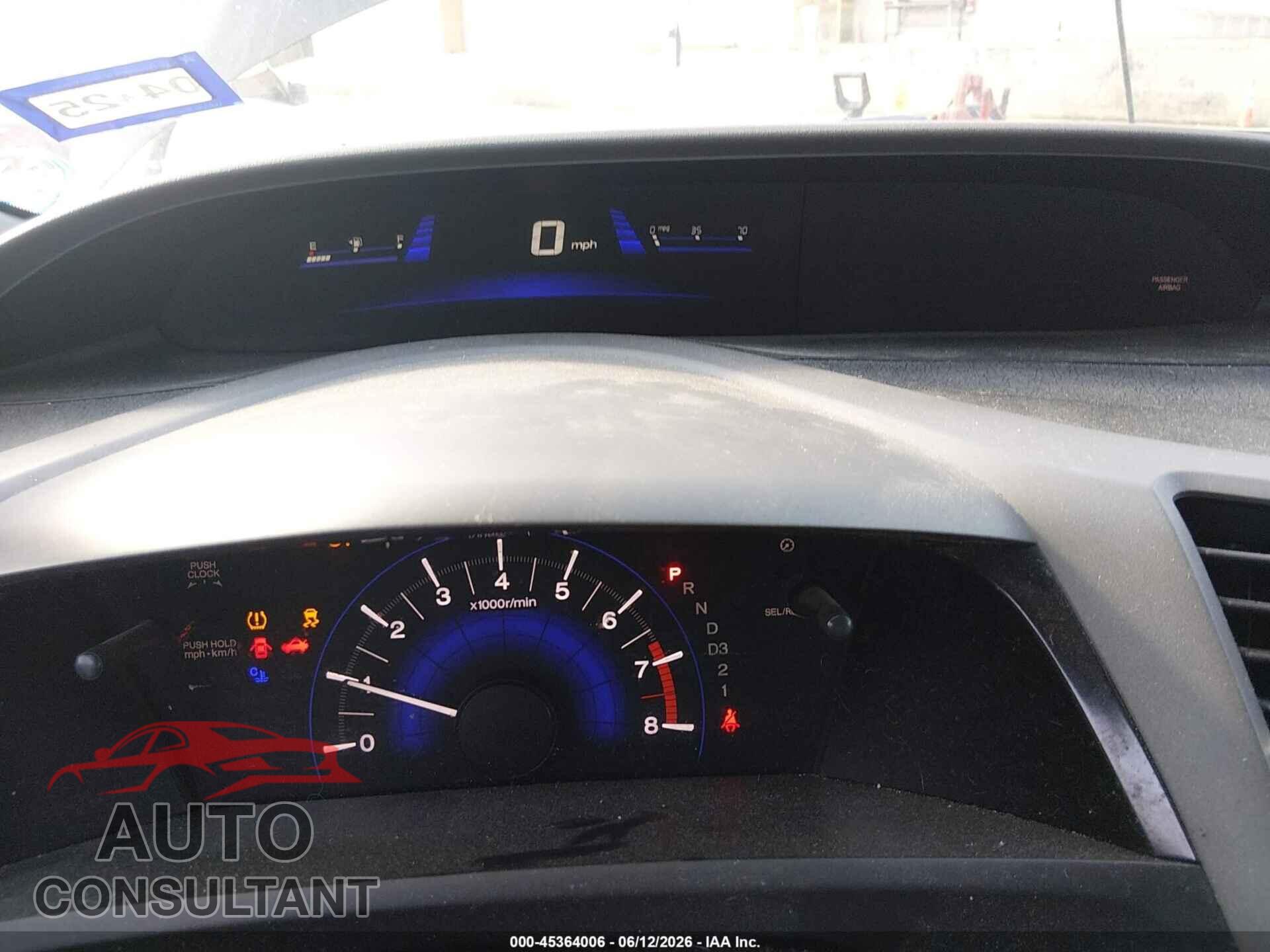 HONDA CIVIC 2012 - 2HGFG3B88CH541437