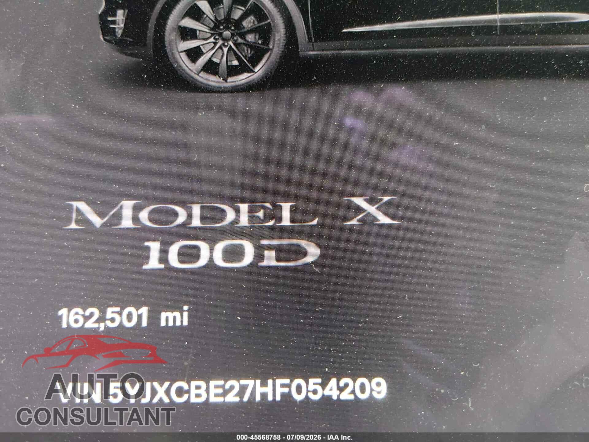 TESLA MODEL X 2017 - 5YJXCBE27HF054209