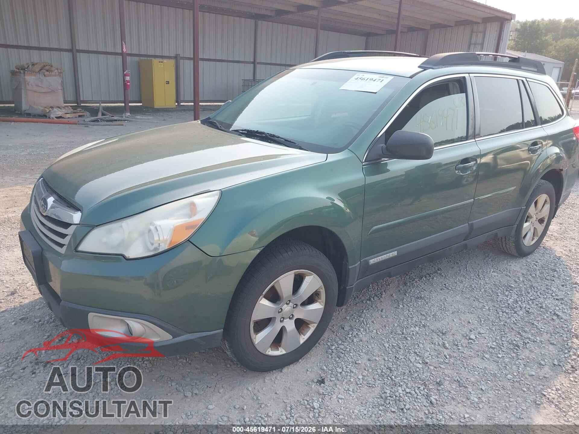 SUBARU OUTBACK 2011 - 4S4BRBCC6B3391975