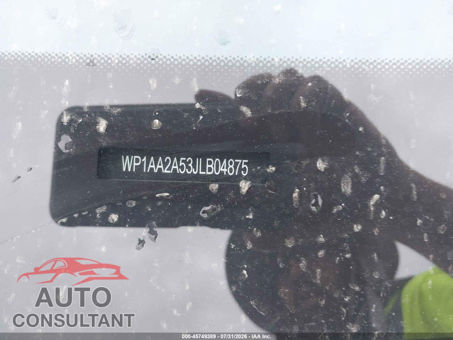 PORSCHE MACAN 2018 - WP1AA2A53JLB04875