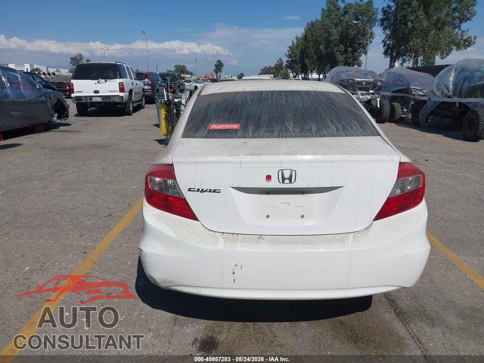HONDA CIVIC 2012 - 19XFB2F57CE014363