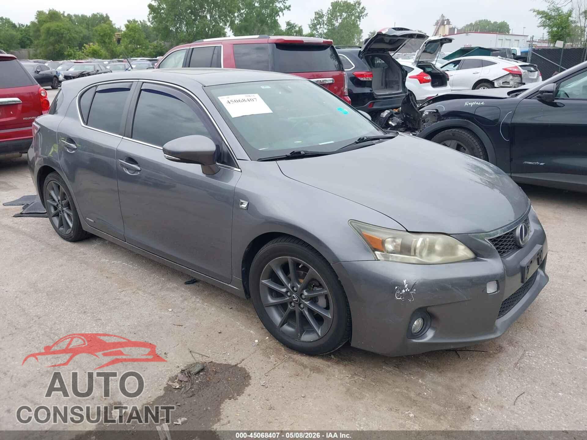 LEXUS CT 200H 2013 - JTHKD5BH5D2141569
