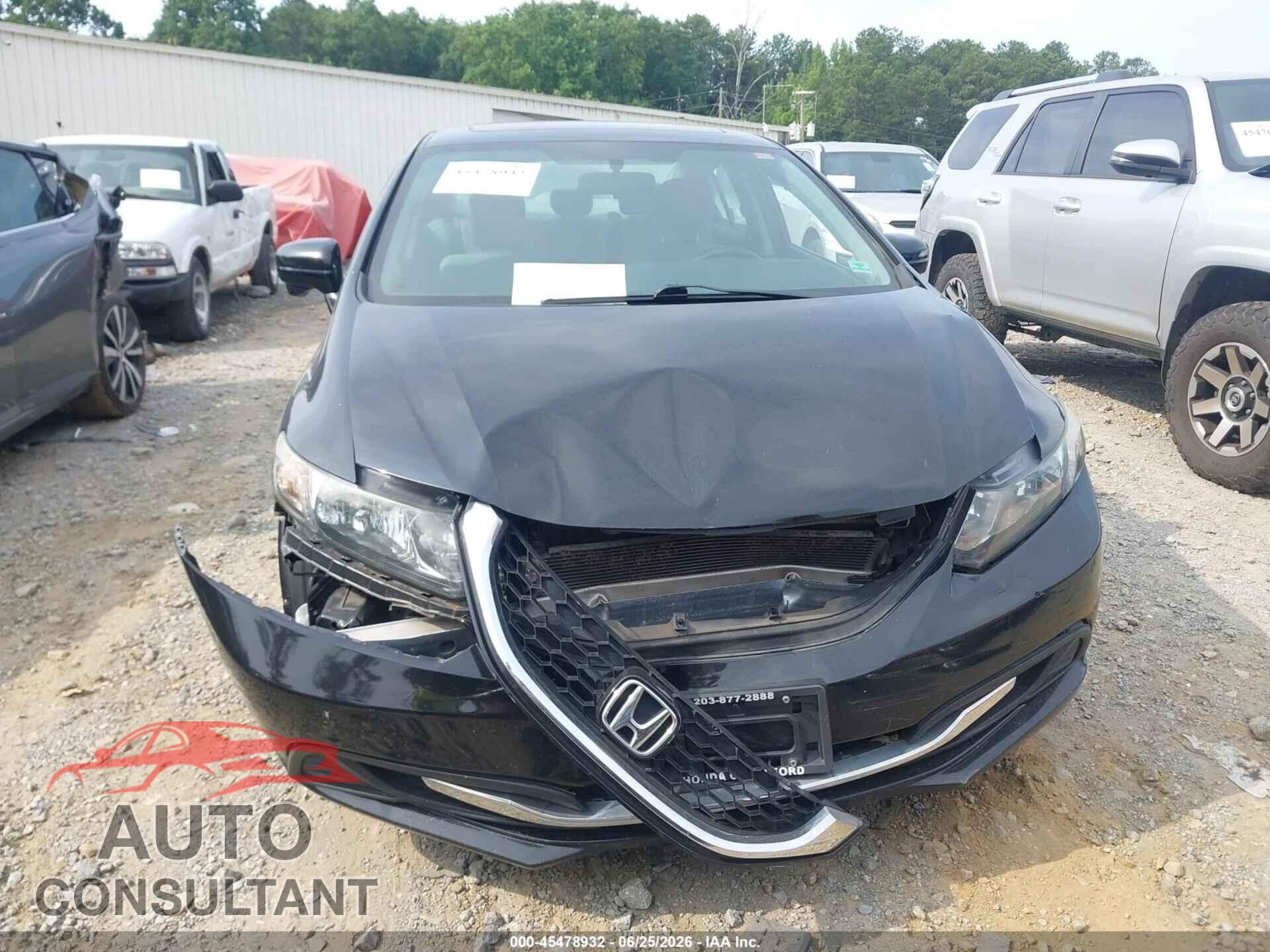 HONDA CIVIC 2014 - 19XFB2F81EE209775