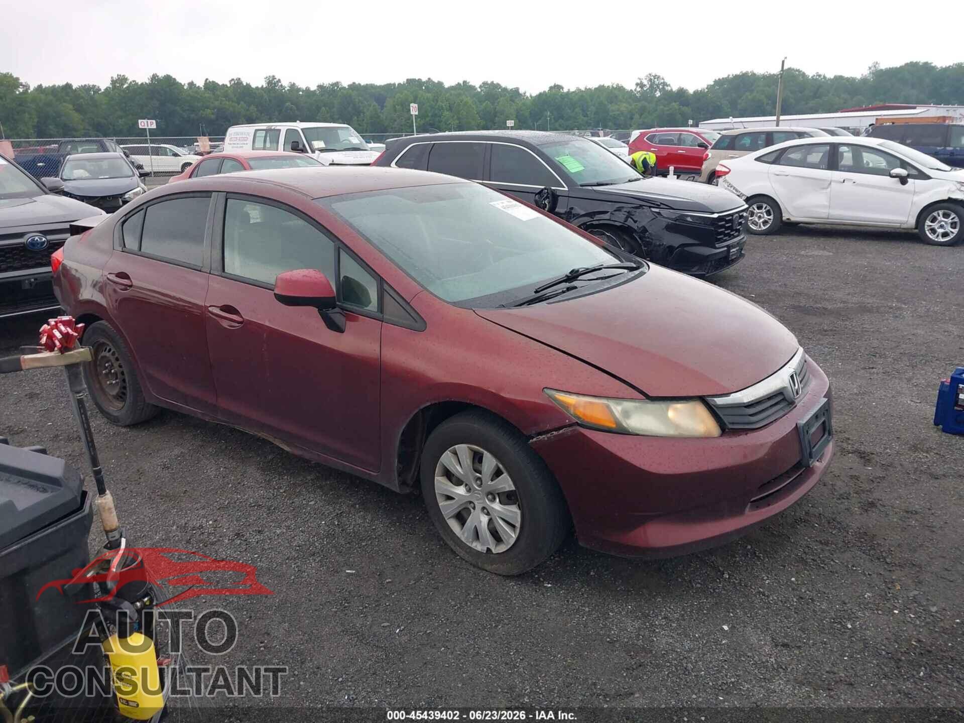 HONDA CIVIC 2012 - 19XFB2F58CE323162