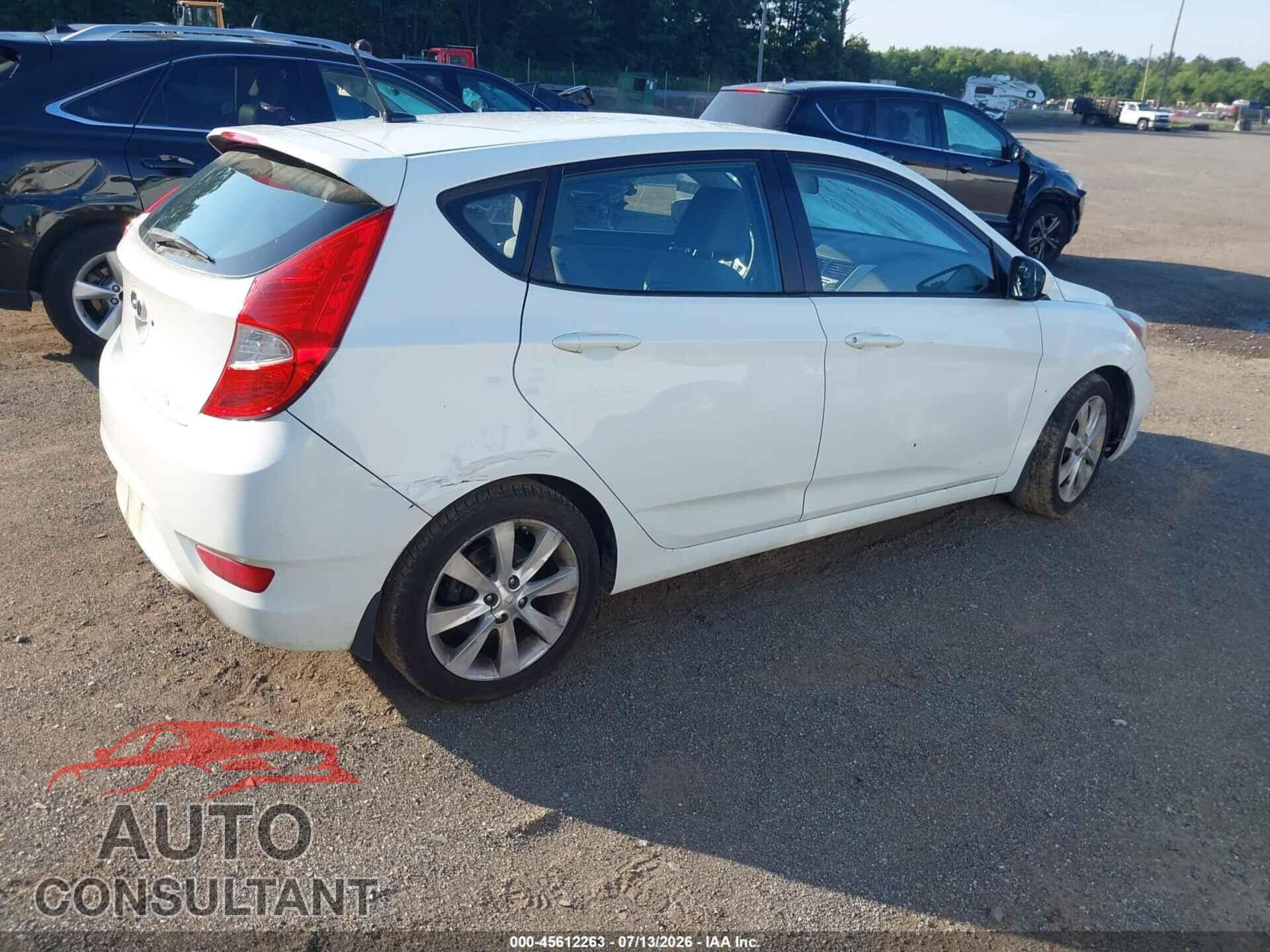 HYUNDAI ACCENT 2012 - KMHCU5AE0CU013607