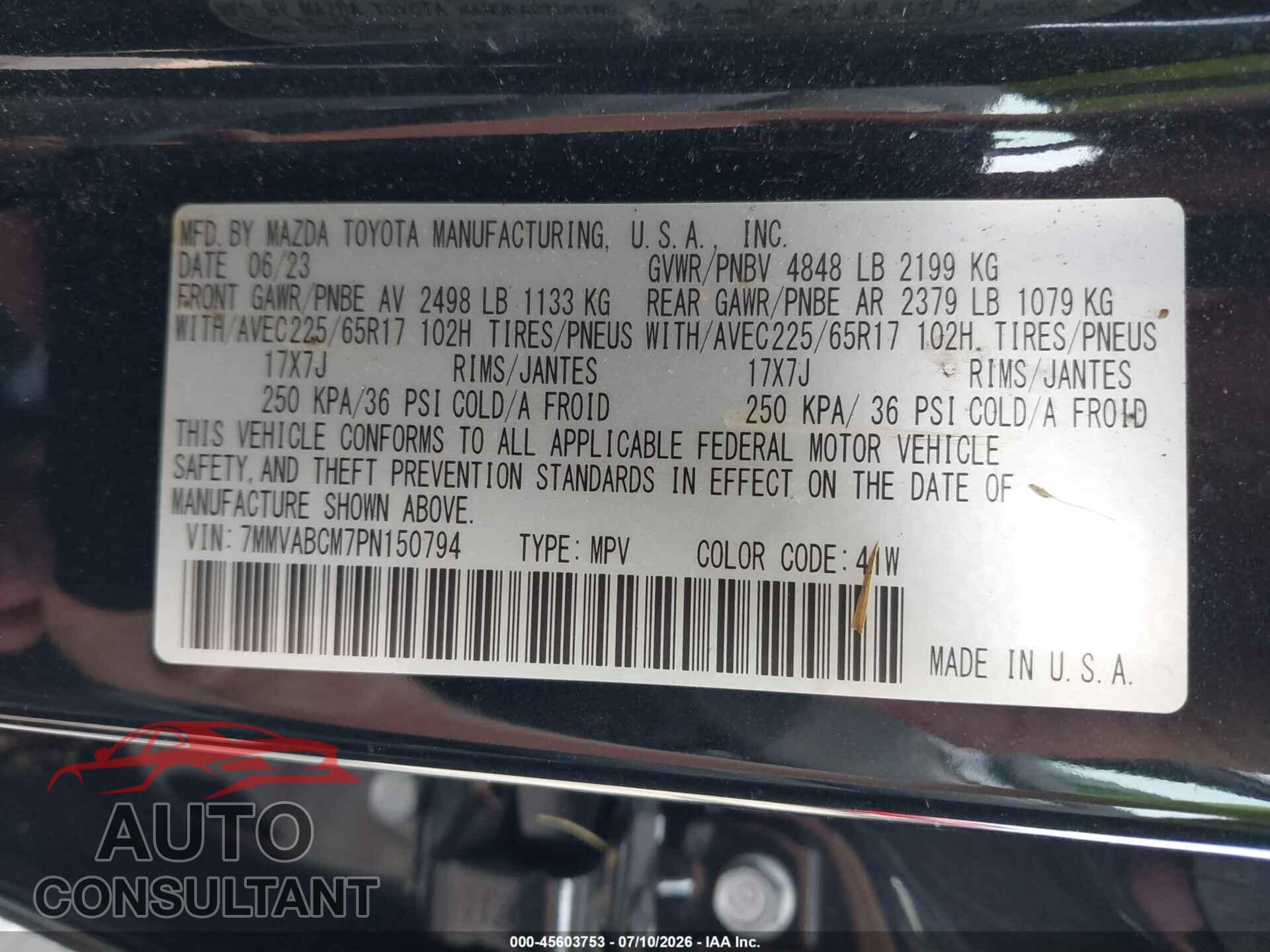 MAZDA CX-50 2023 - 7MMVABCM7PN150794
