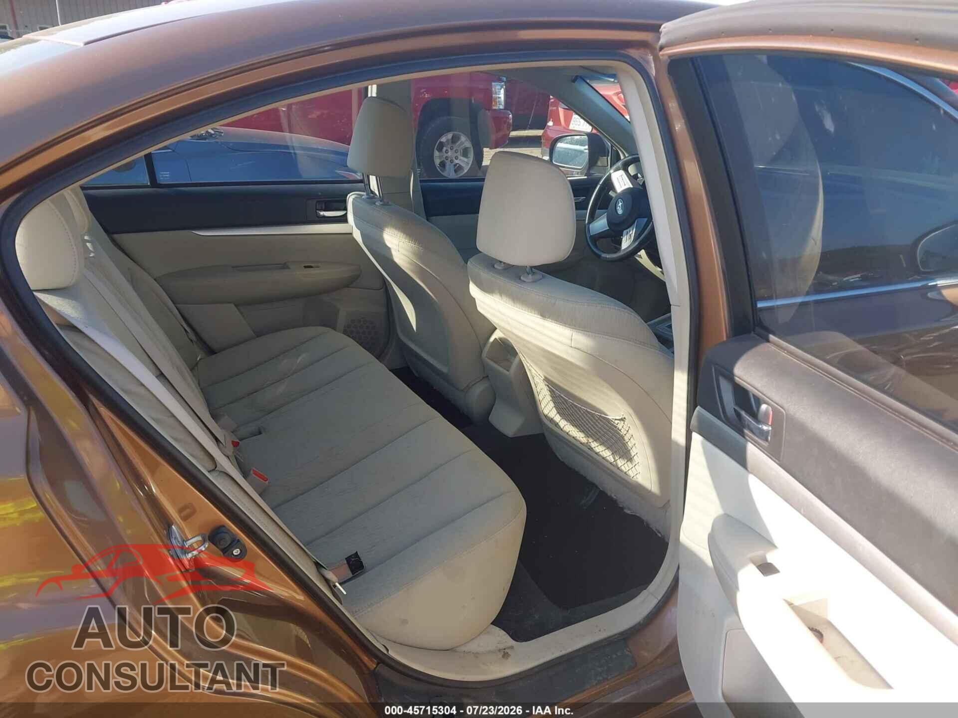SUBARU LEGACY 2011 - 4S3BMBB63B3210216