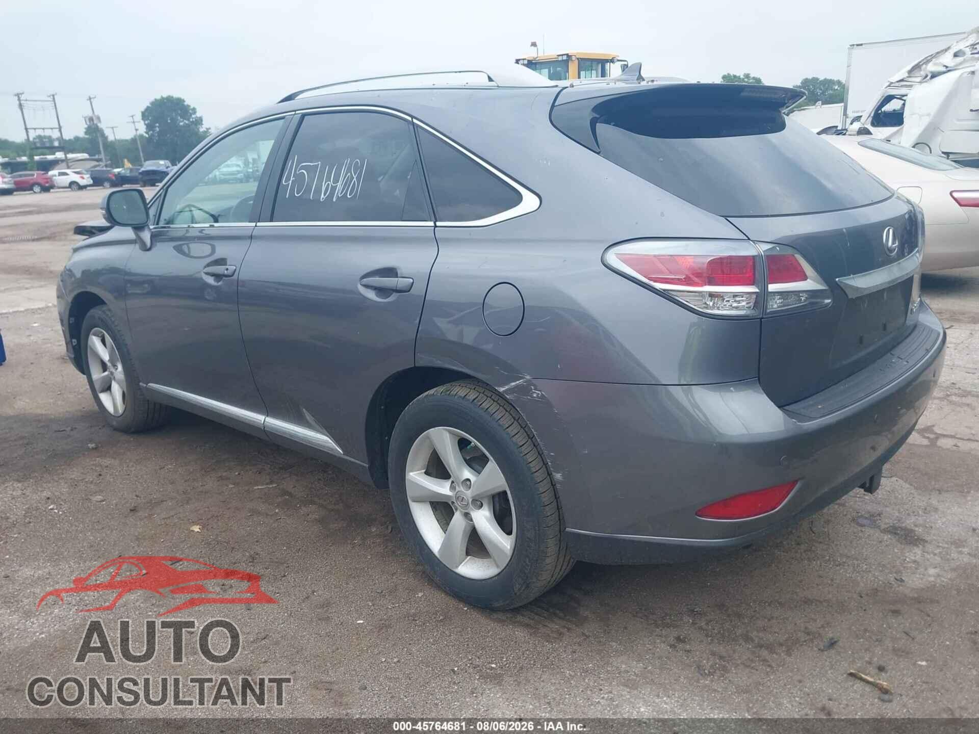 LEXUS RX 350 2013 - 2T2BK1BA8DC192905