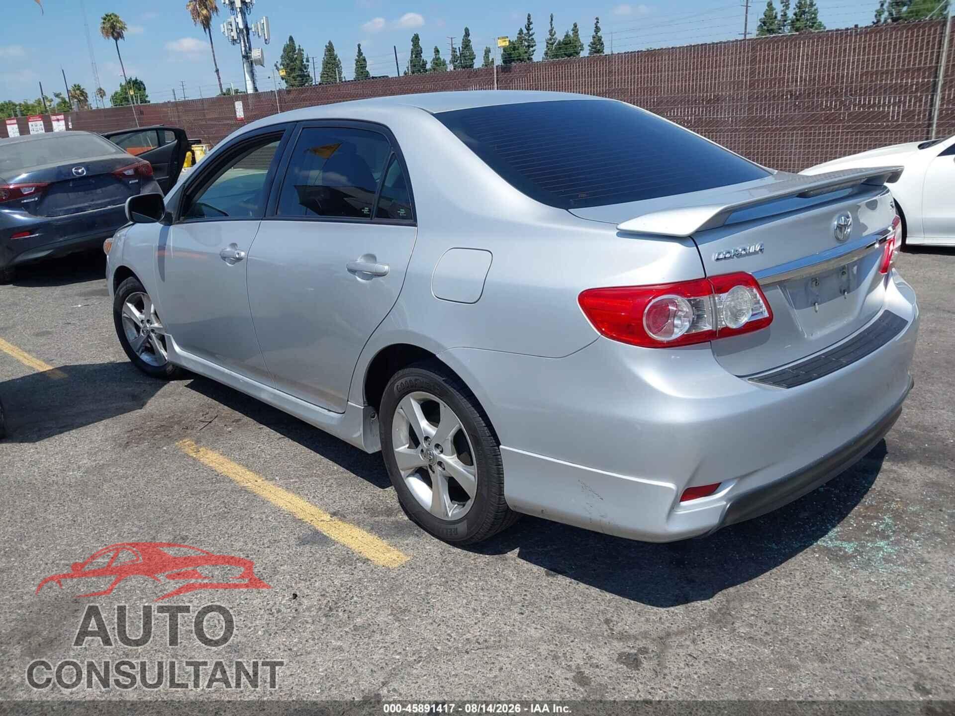 TOYOTA COROLLA 2013 - 5YFBU4EE5DP162646
