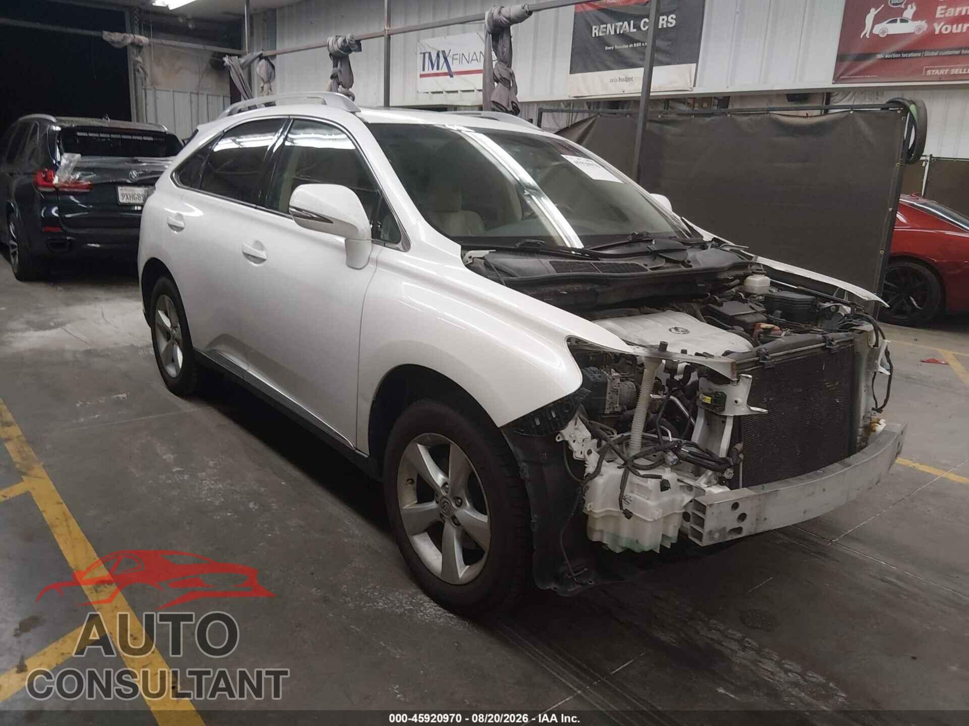 LEXUS RX 350 2010 - 2T2BK1BA8AC035094