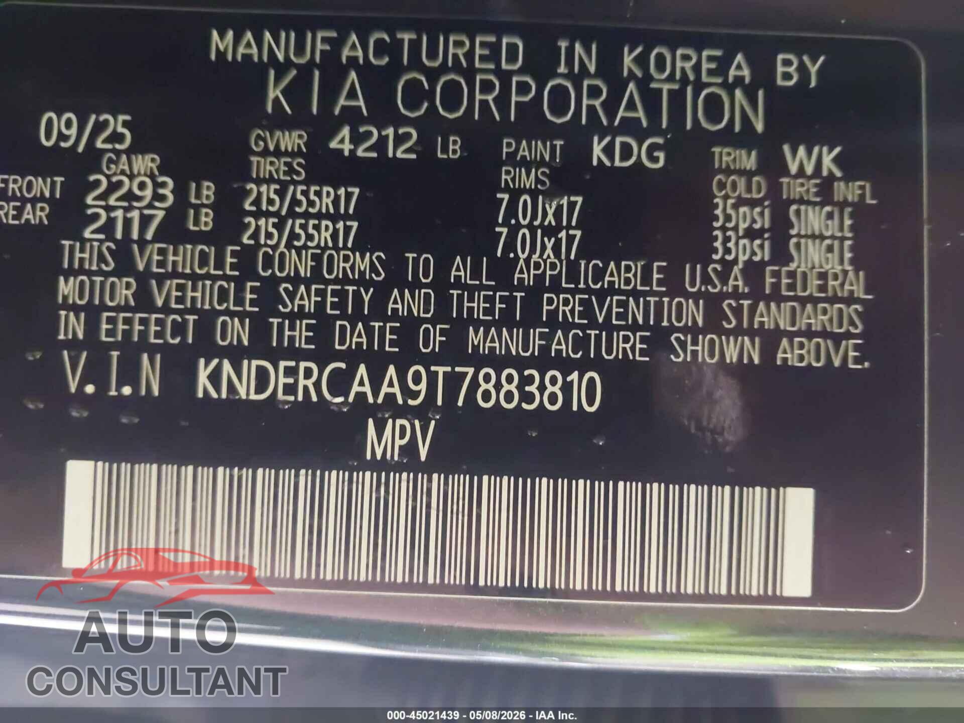 KIA SELTOS 2026 - KNDERCAA9T7883810