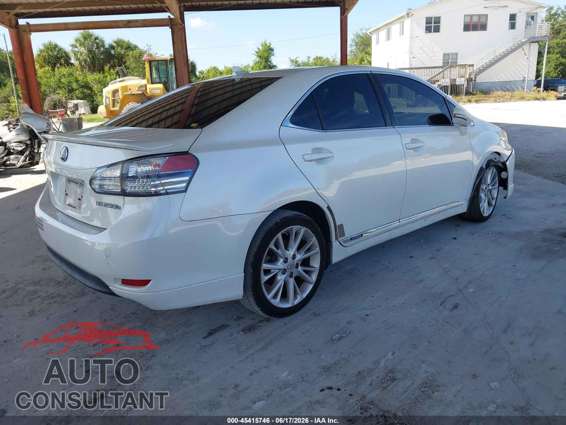 LEXUS HS 250H 2010 - JTHBB1BAXA2032165