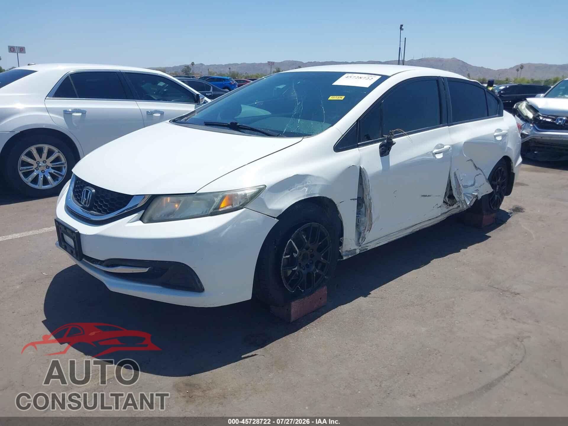 HONDA CIVIC 2013 - 2HGFB2F57DH522064