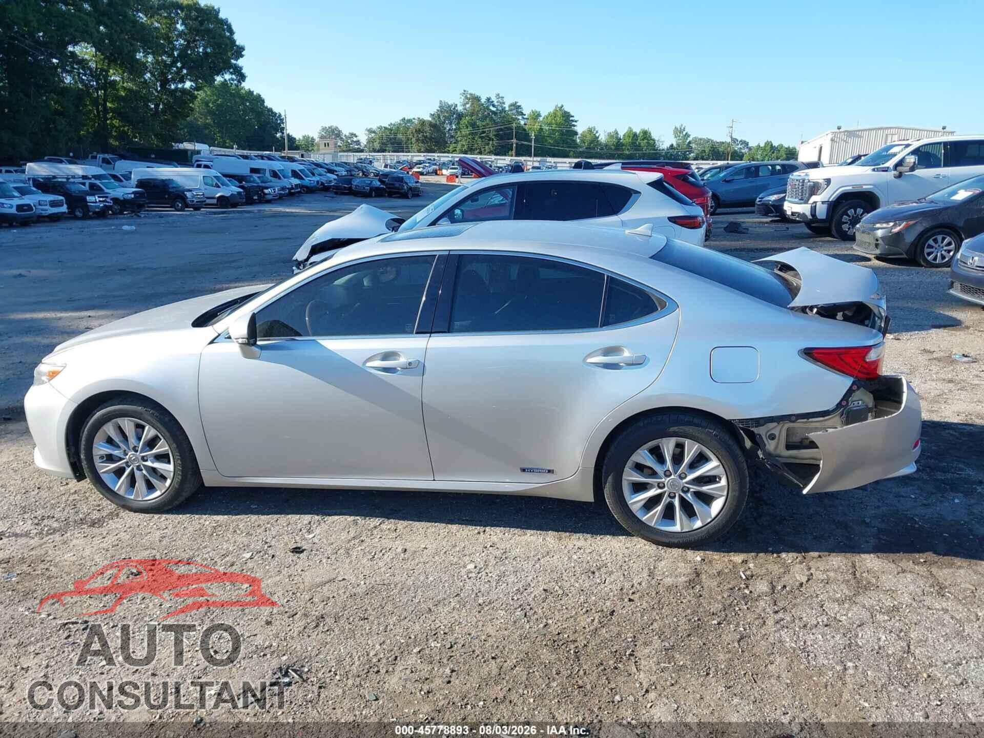 LEXUS ES 300H 2013 - JTHBW1GG2D2026673