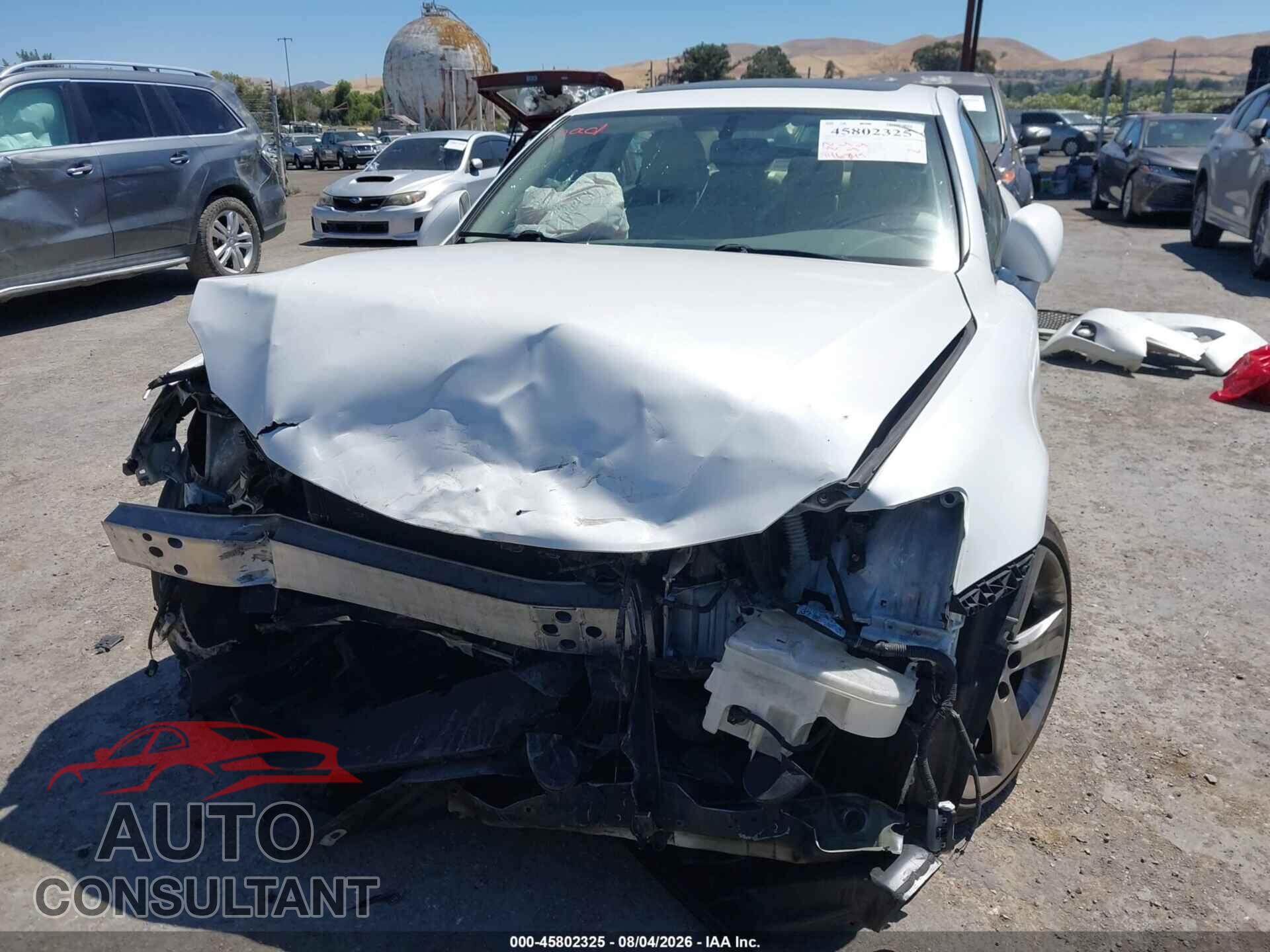 LEXUS IS 250 2012 - JTHBF5C21C2103100