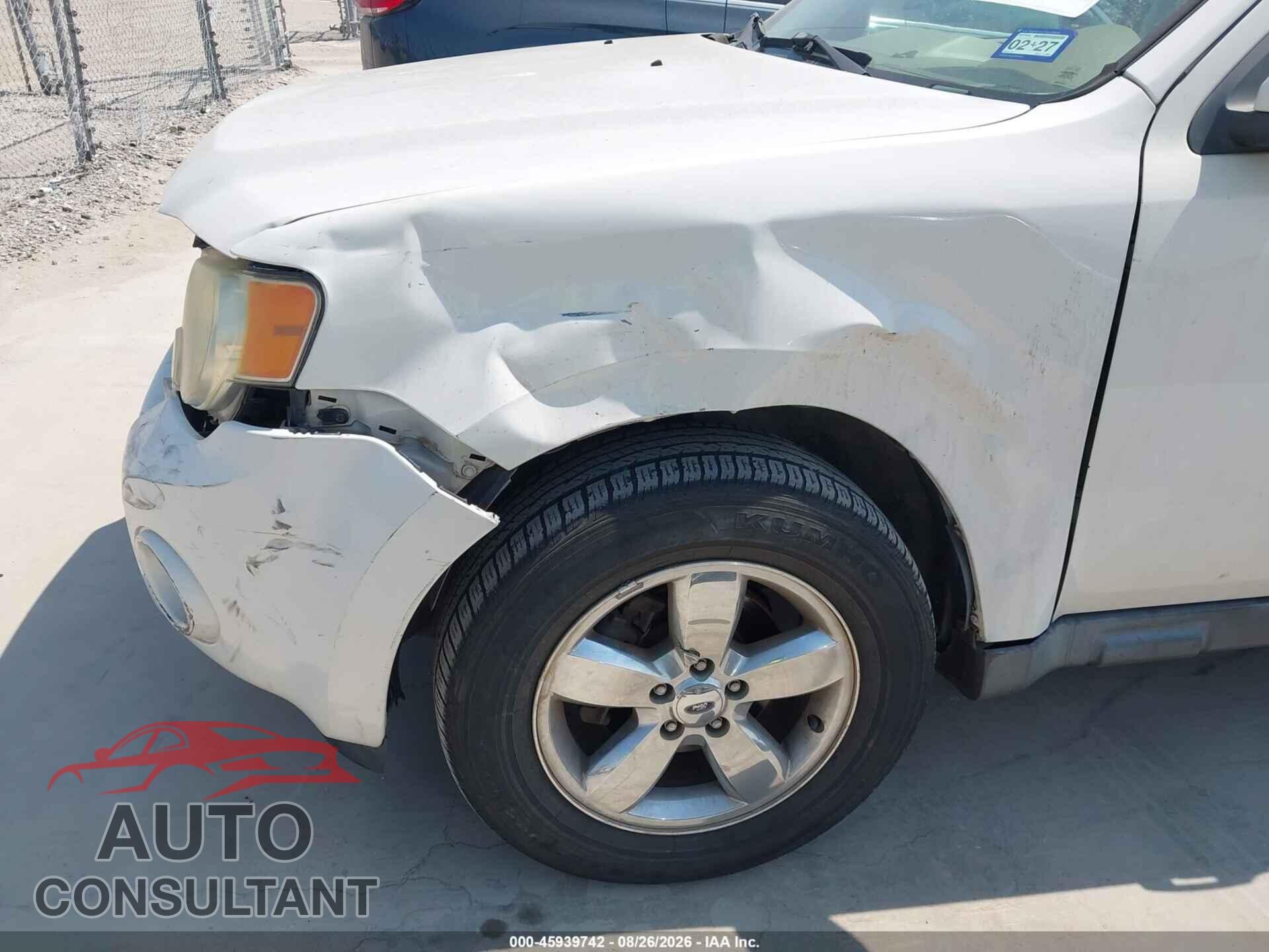 FORD ESCAPE 2009 - 1FMCU04G99KA13383