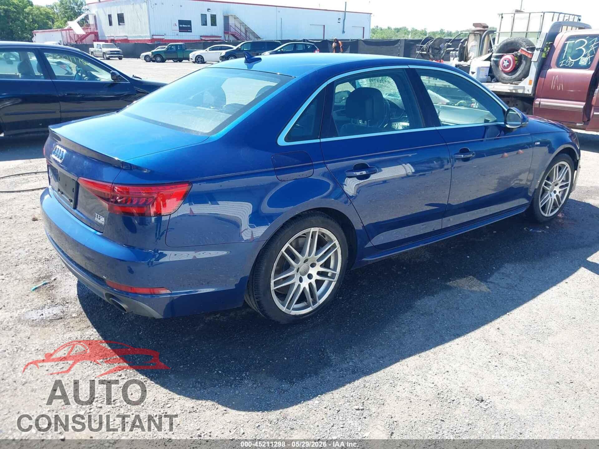 AUDI A4 2017 - WAUENAF43HN005518