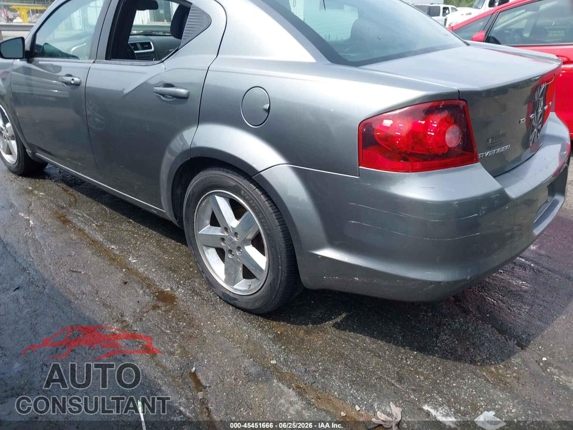 DODGE AVENGER 2013 - 1C3CDZAB8DN541493