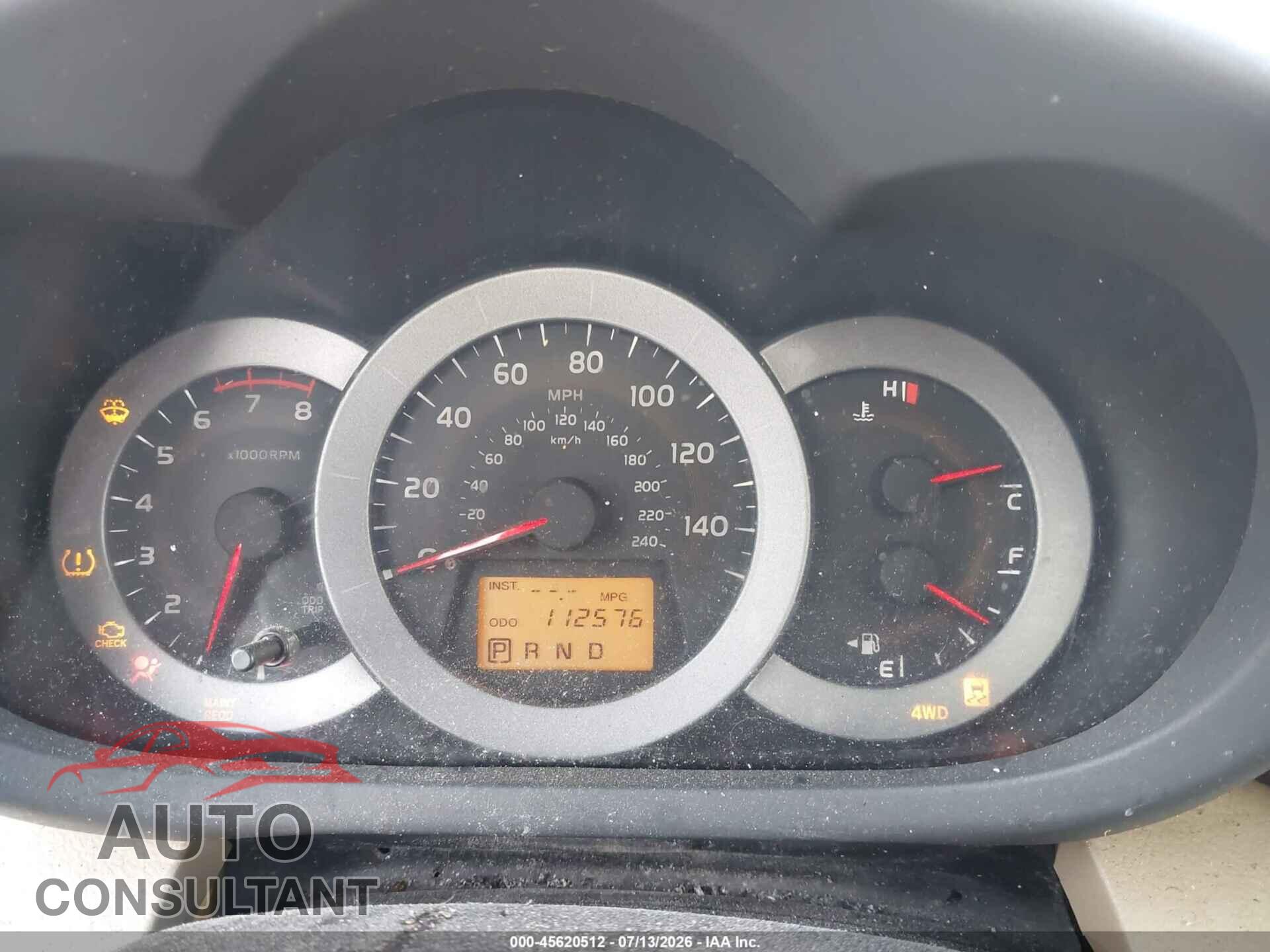 TOYOTA RAV4 2011 - 2T3DK4DV2BW043178
