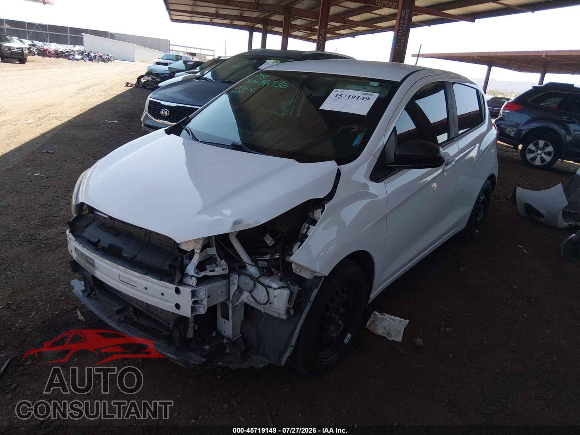 CHEVROLET SPARK 2018 - KL8CB6SA5JC448971