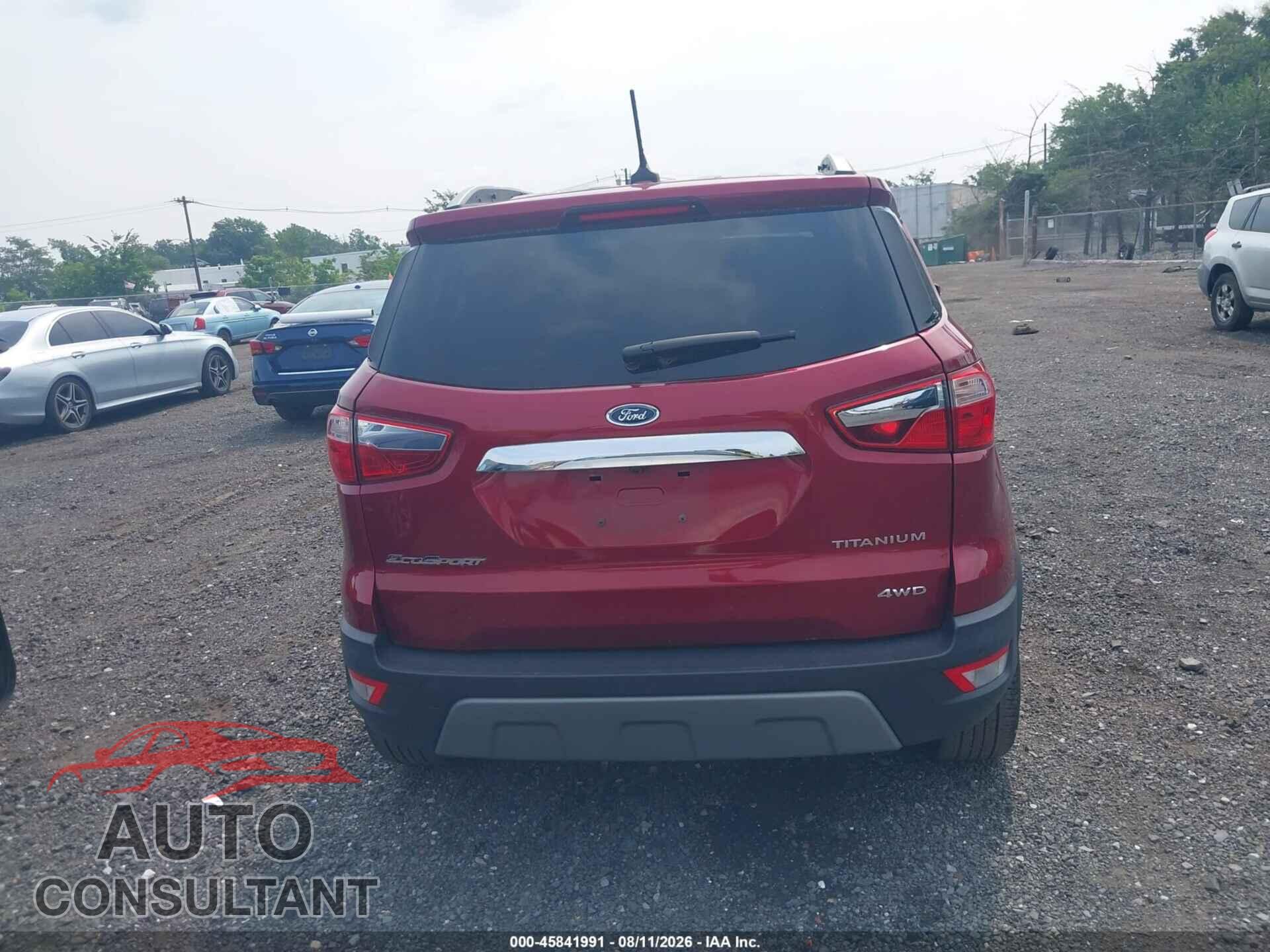FORD ECOSPORT 2020 - MAJ6S3KL8LC340857