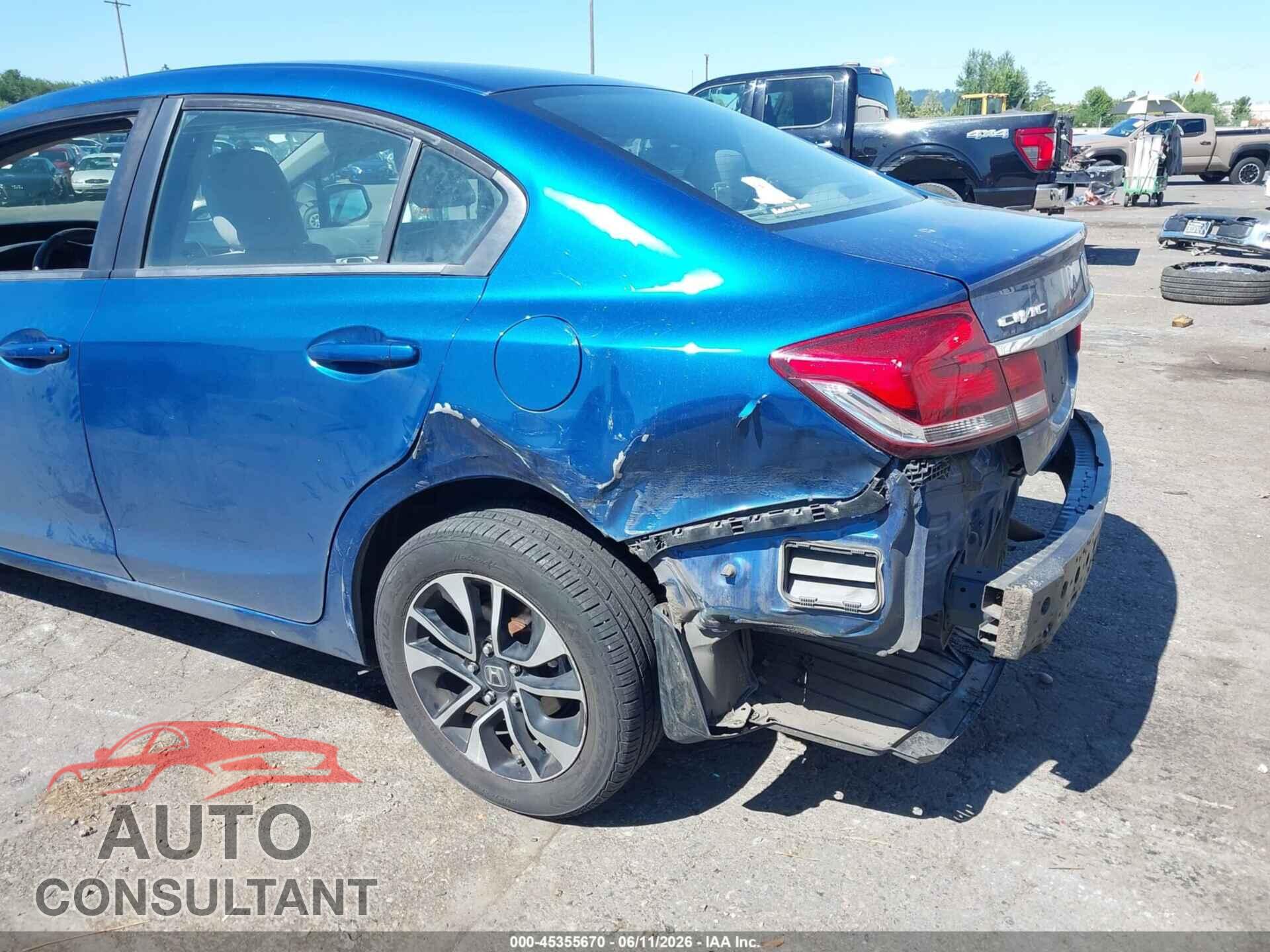 HONDA CIVIC 2013 - 19XFB2F85DE236301