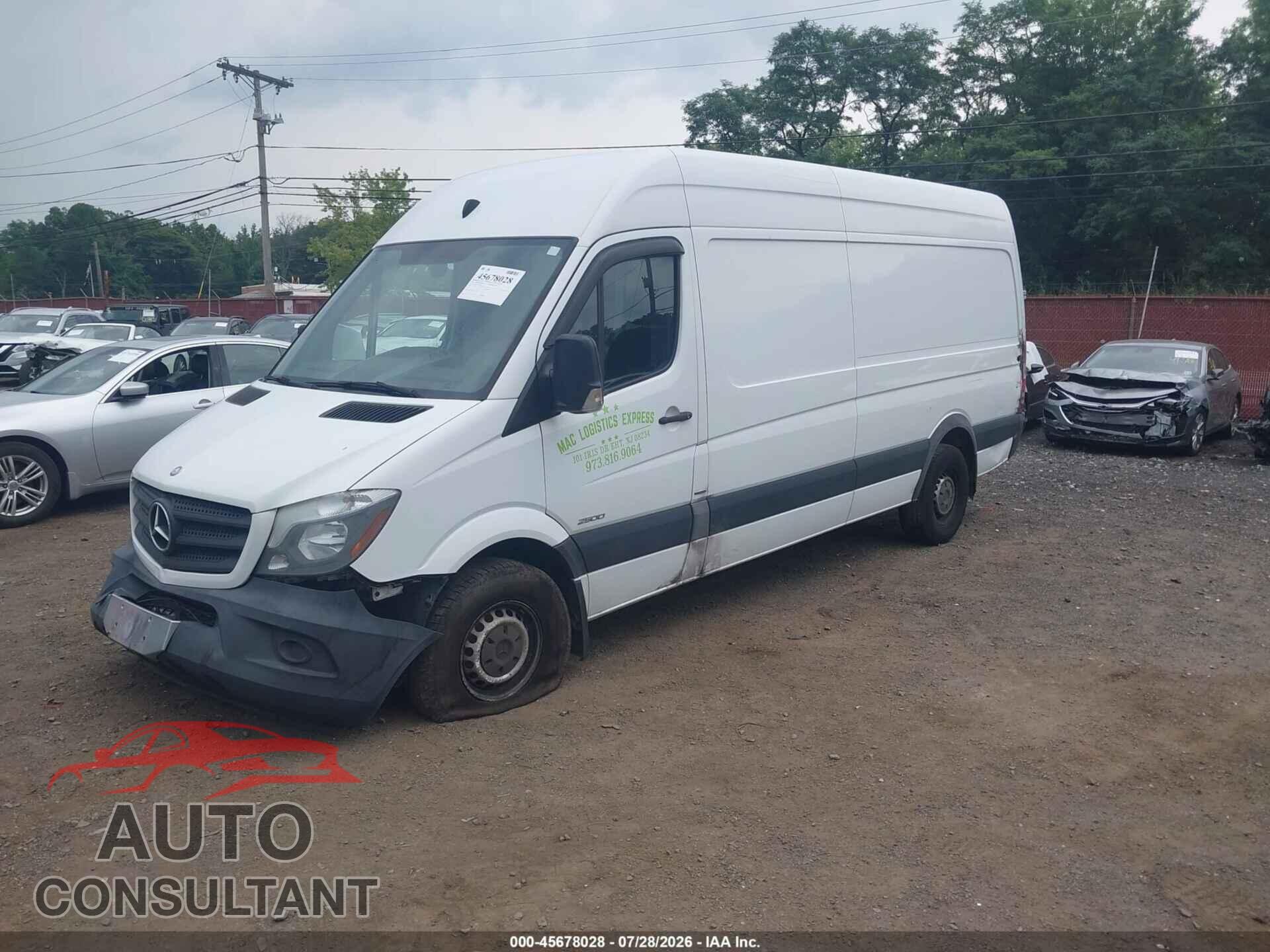 MERCEDES-BENZ SPRINTER 2500 2014 - WD3PE8DC4E5910550