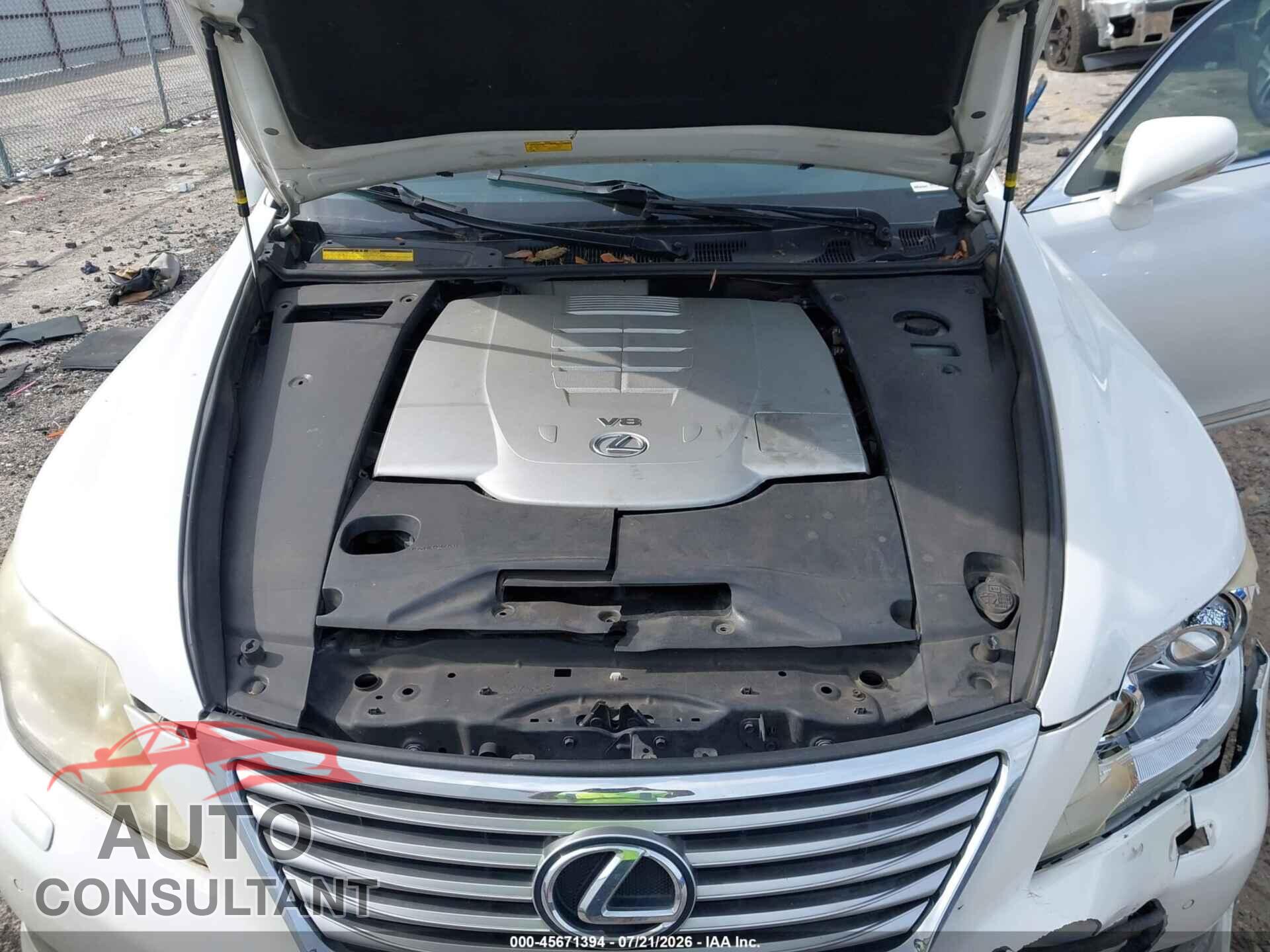 LEXUS LS 460 2012 - JTHGL5EF5C5045232