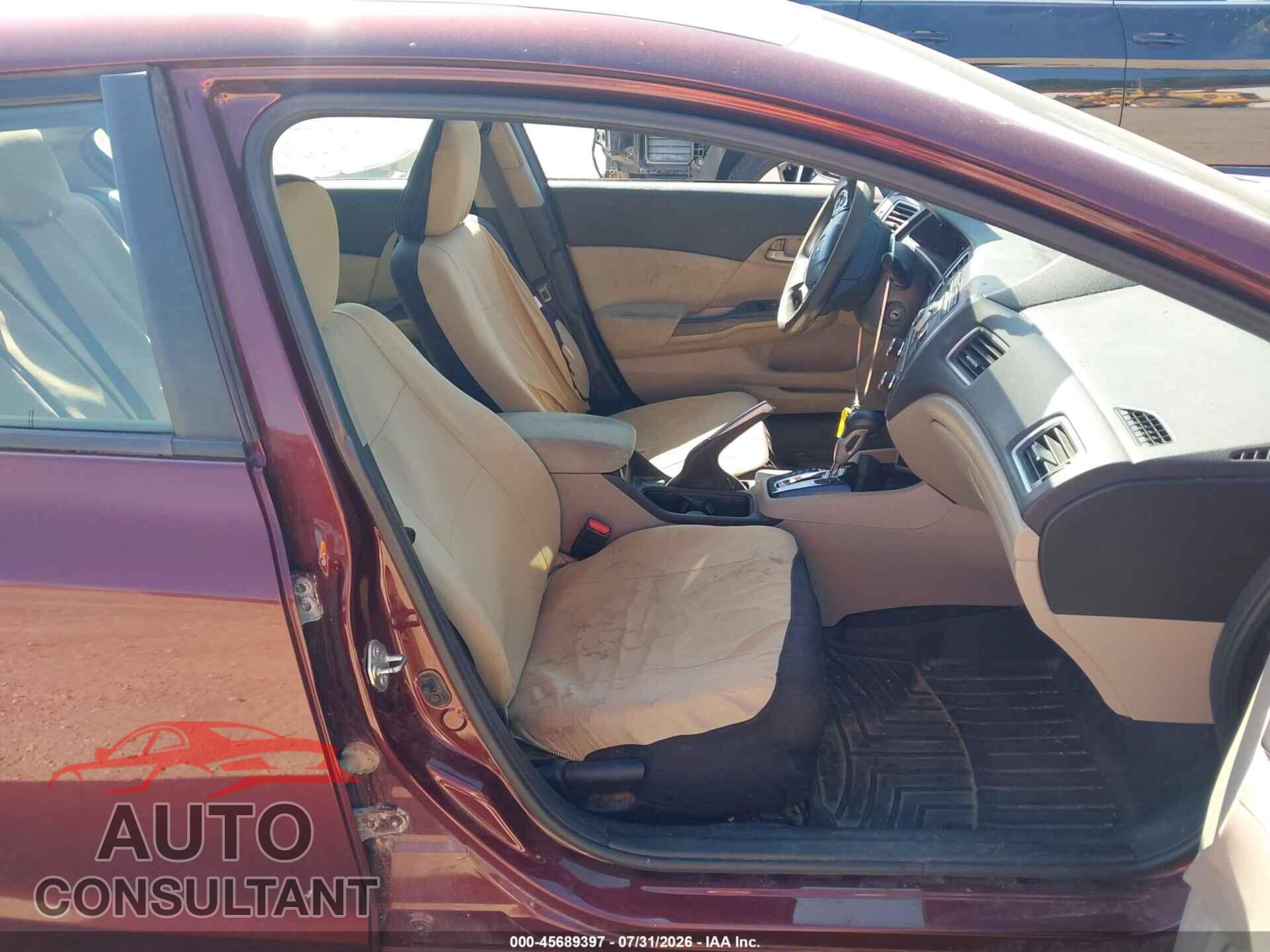 HONDA CIVIC 2014 - 19XFB2F51EE026981