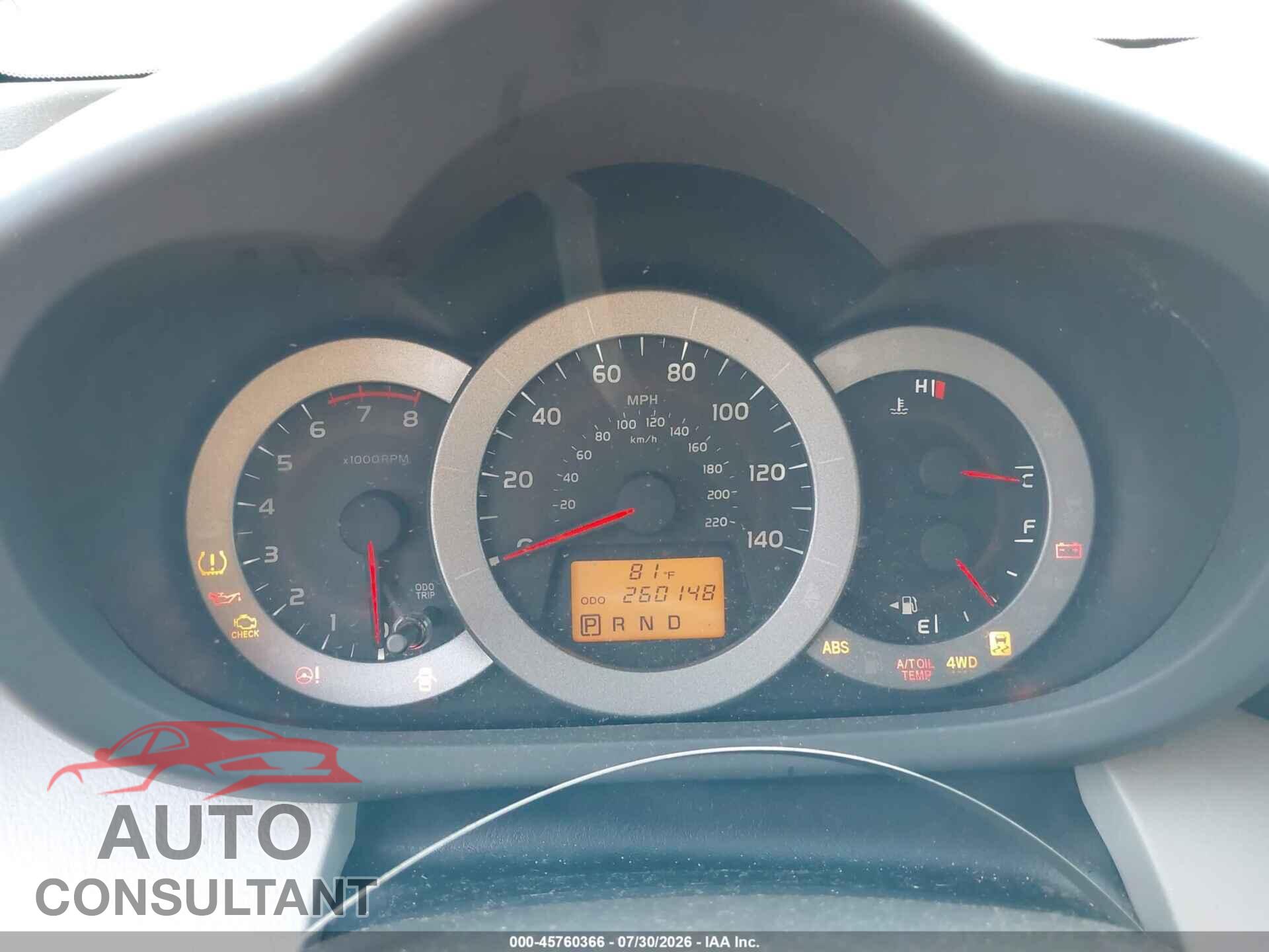 TOYOTA RAV4 2011 - 2T3BF4DV5BW109332