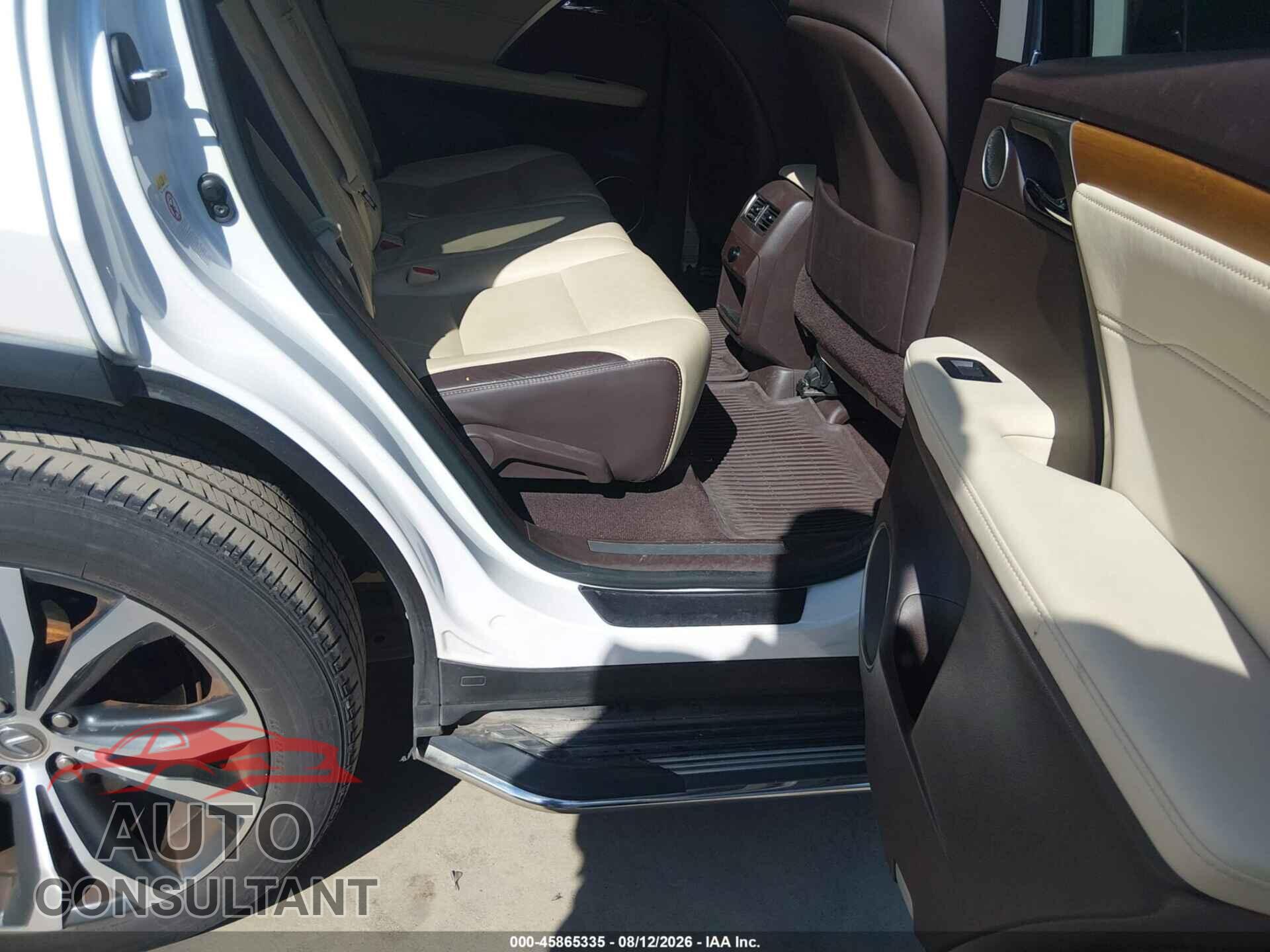 LEXUS RX 350 2017 - 2T2ZZMCA0HC066585