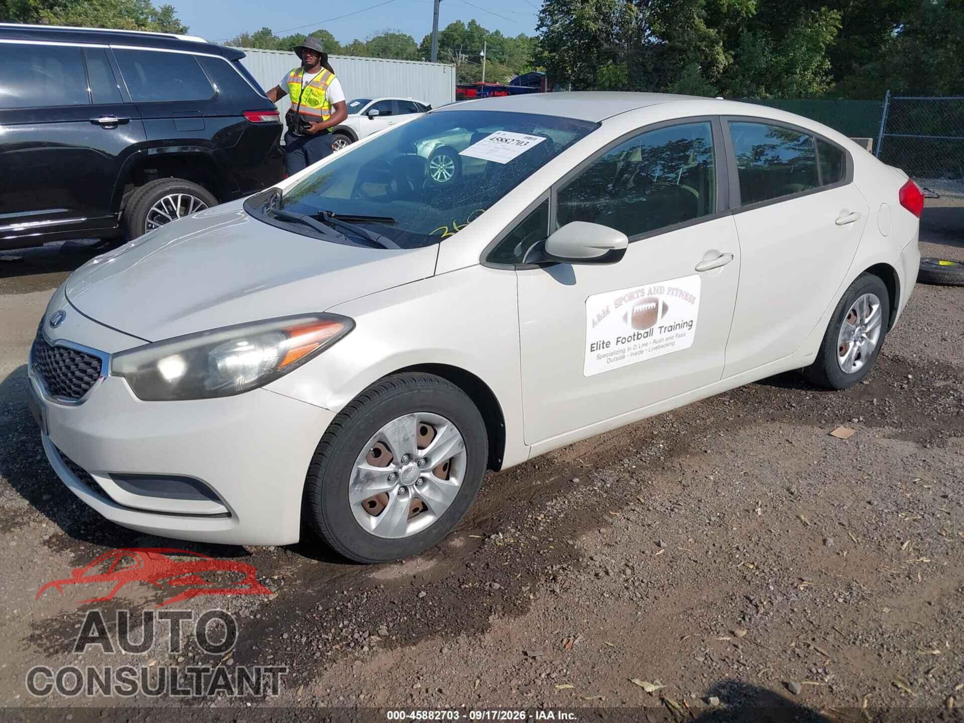 KIA FORTE 2014 - KNAFK4A60E5178125