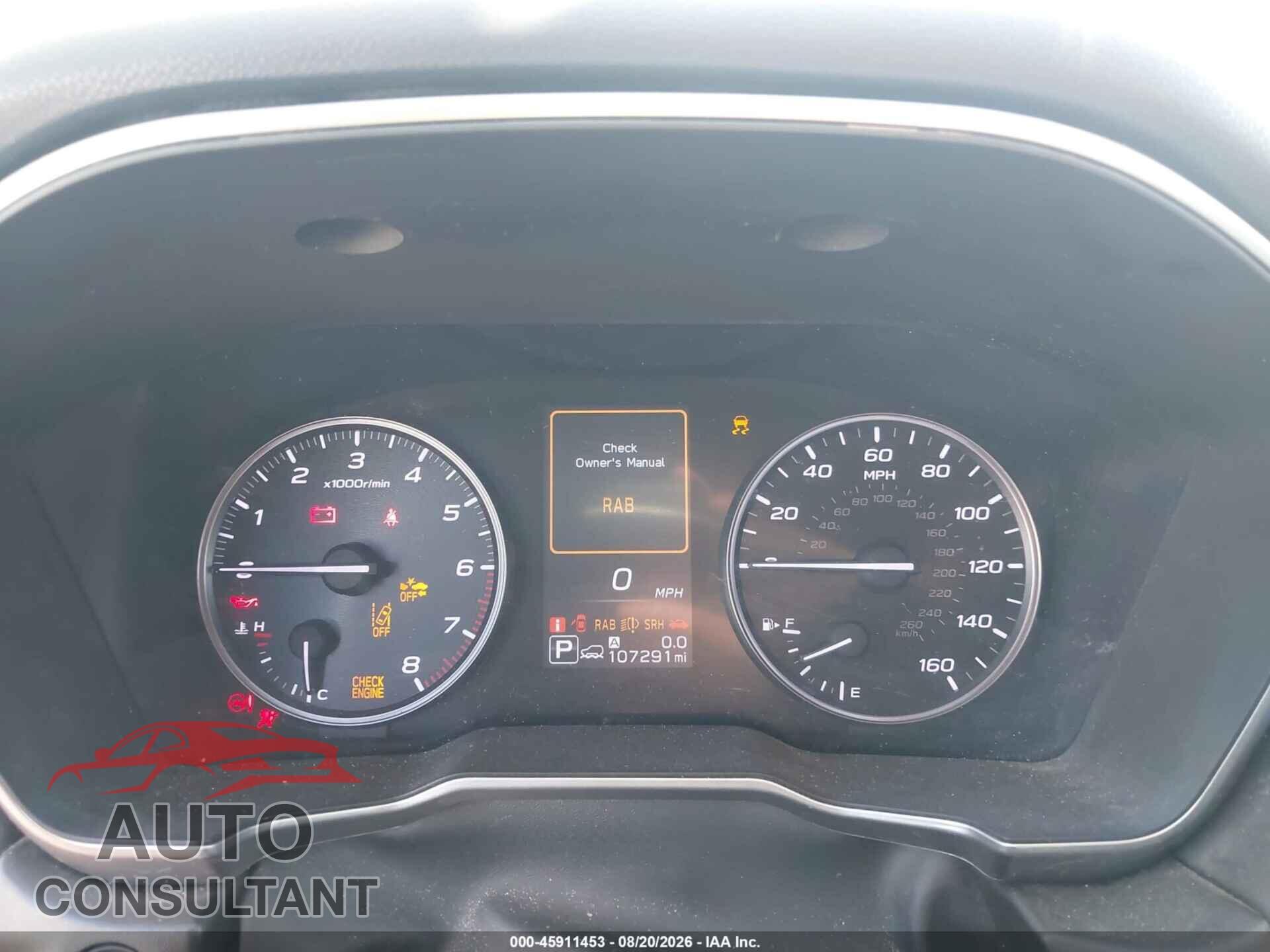 SUBARU OUTBACK 2021 - 4S4BTANC1M3107650