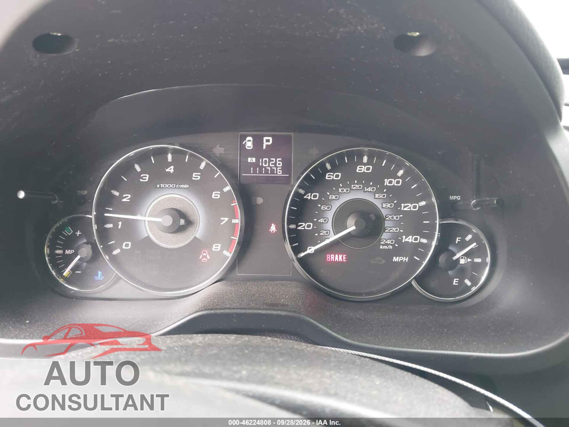 SUBARU OUTBACK 2010 - 4S4BRBCC0A3355133