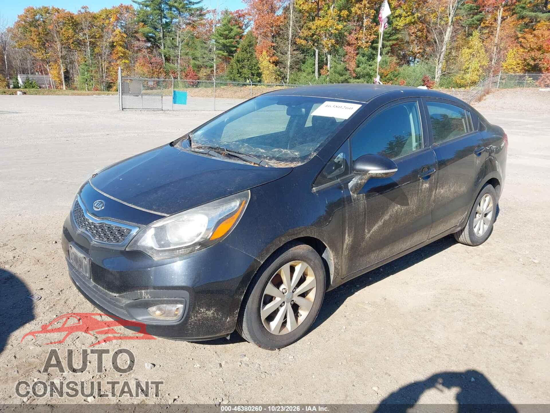 KIA RIO 2012 - KNADN4A39C6044256