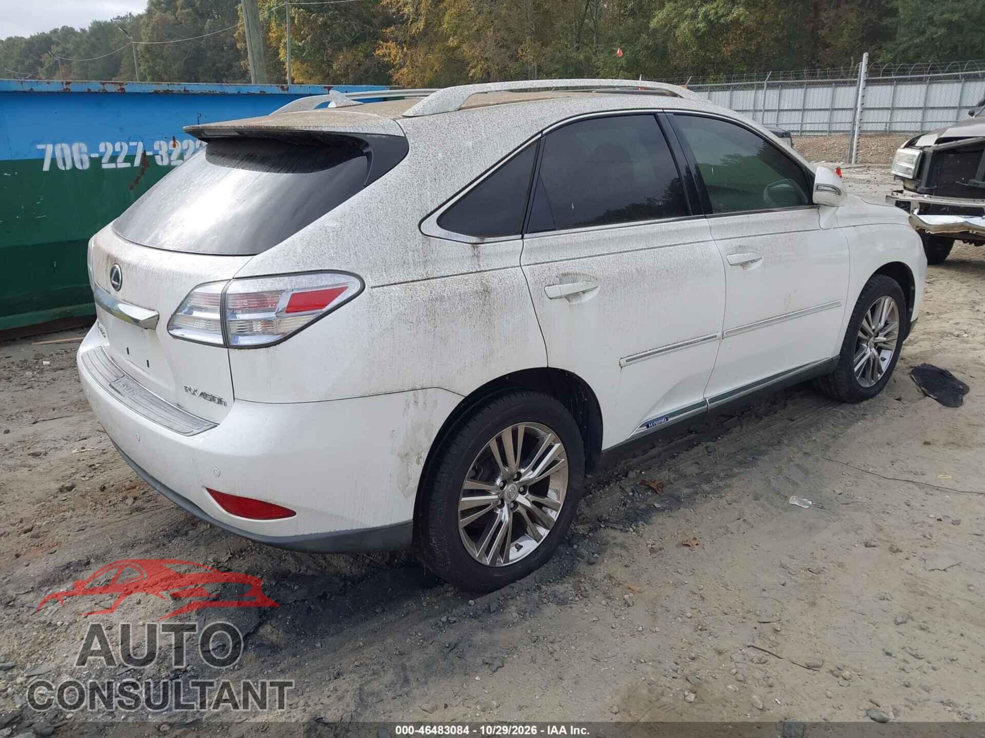 LEXUS RX 450H 2010 - JTJZB1BA9A2002829