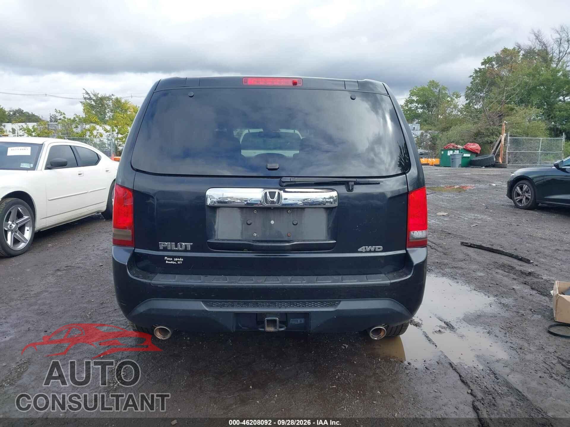 HONDA PILOT 2012 - 5FNYF4H58CB024674